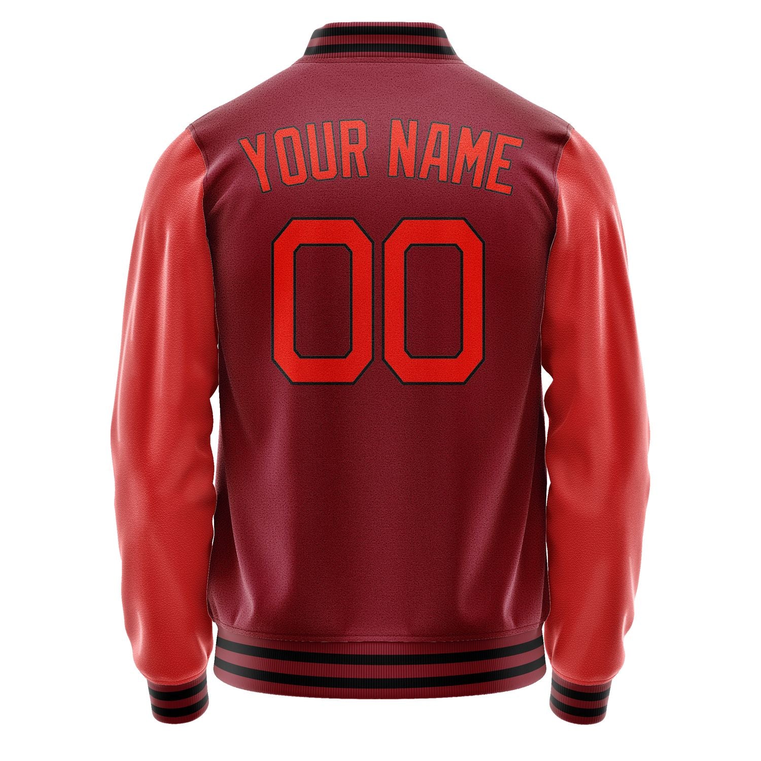 Maßgeschneidertes Karmesinrot Orangerot Jacke Ja1515121517B21712