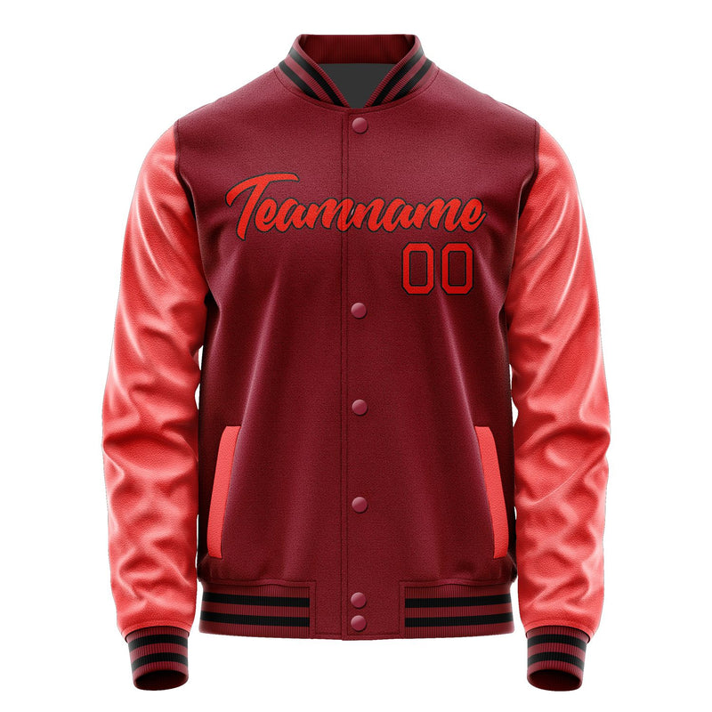 Maßgeschneidertes Karmesinrot Orangerot Jacke Ja1515121517B21712