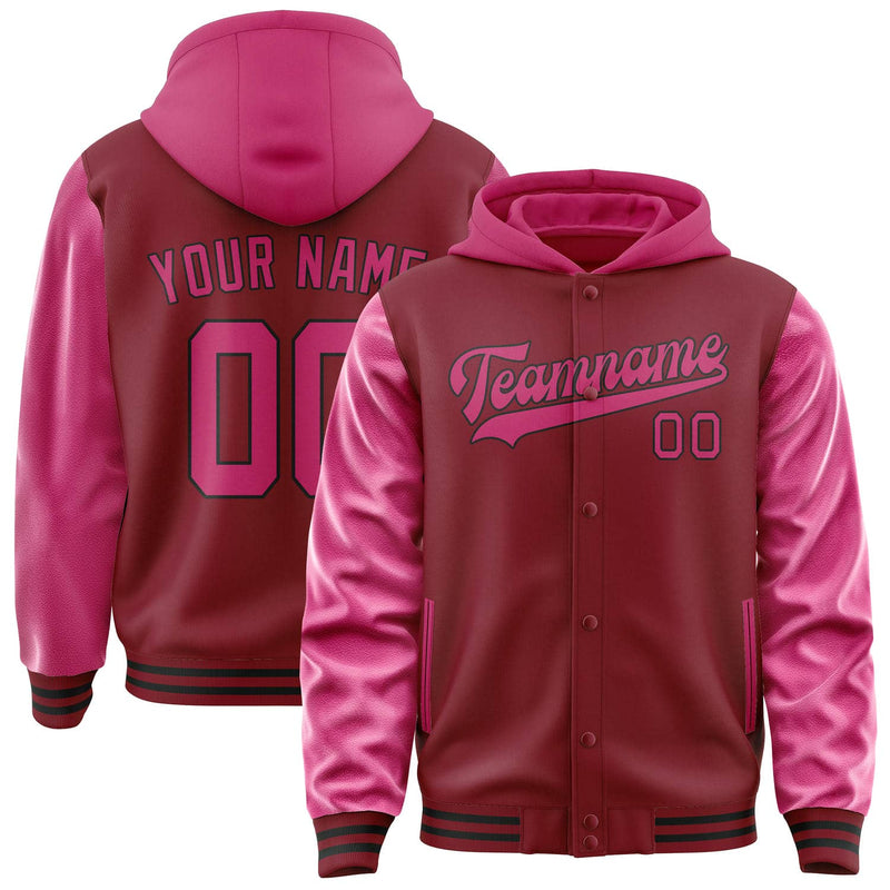 Maßgeschneidertes Karmesinrot Rosarot Jacke JA151513151717131317