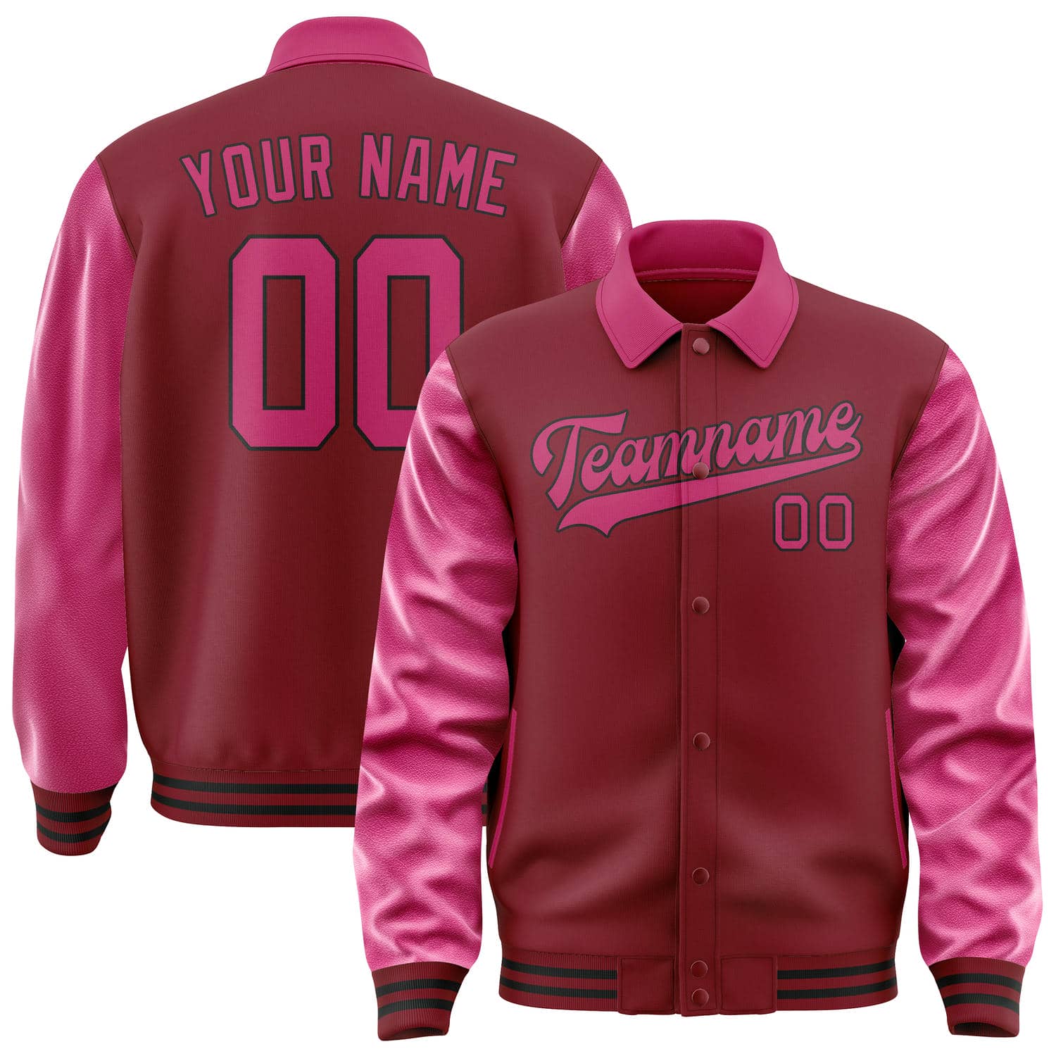 Maßgeschneidertes Karmesinrot Rosarot Jacke JA151513151717131317