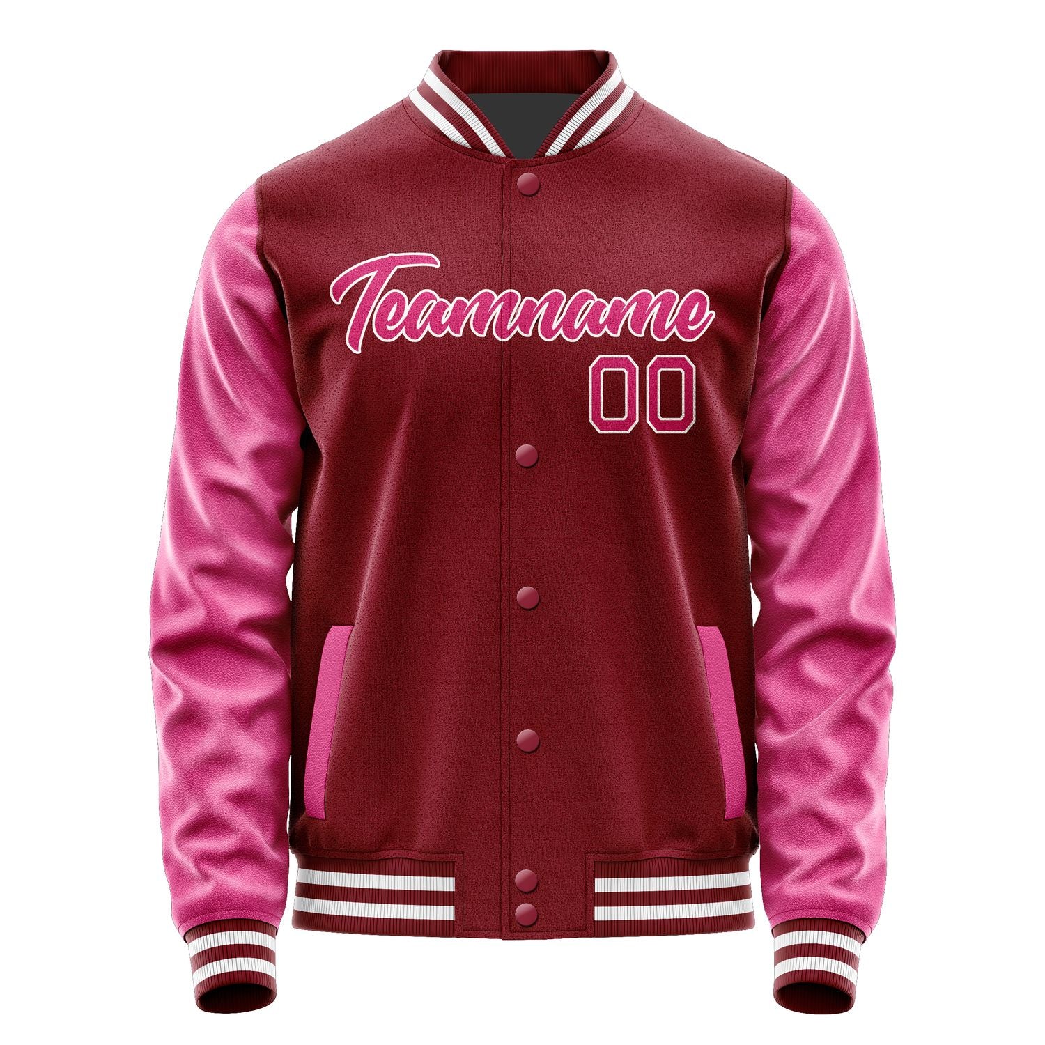 Maßgeschneidertes Karmesinrot Rosarot Jacke Ja1515131518B21813