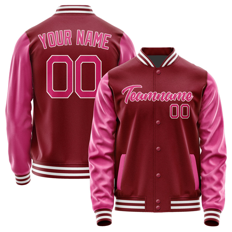 Maßgeschneidertes Karmesinrot Rosarot Jacke Ja1515131518B21813