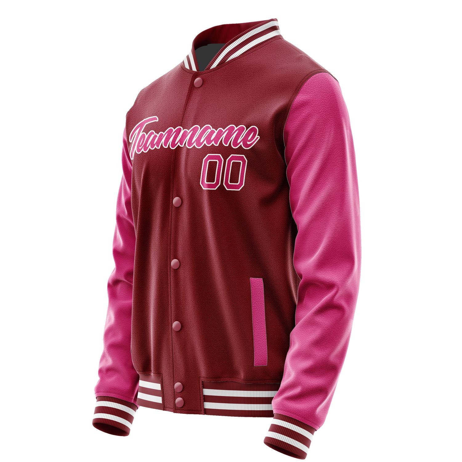 Maßgeschneidertes Karmesinrot Rosarot Jacke Ja1515131518B21813