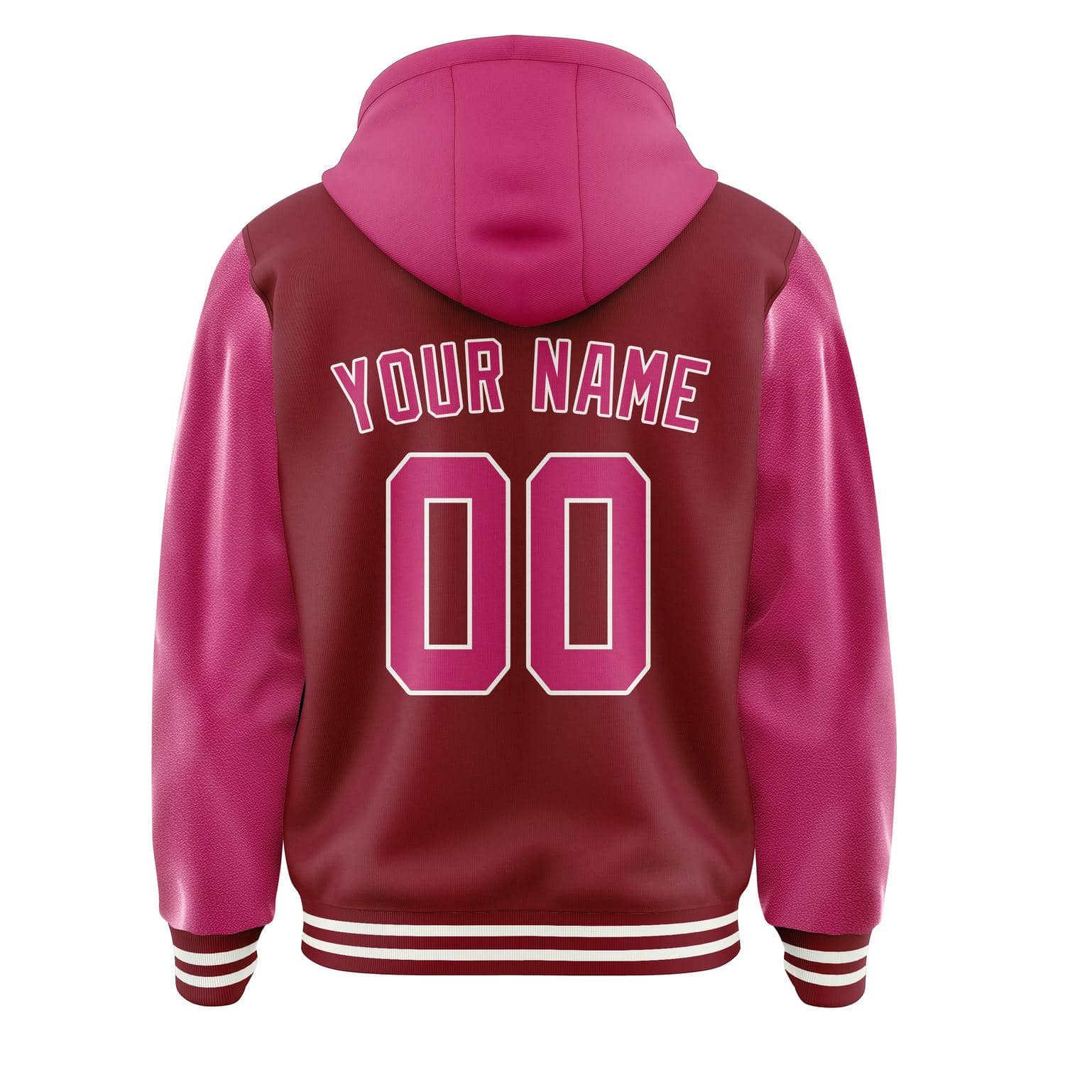 Maßgeschneidertes Karmesinrot Rosarot Jacke