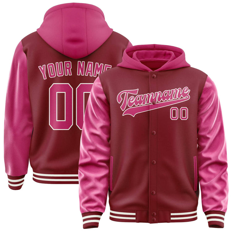 Maßgeschneidertes Karmesinrot Rosarot Jacke JA151513151818131318