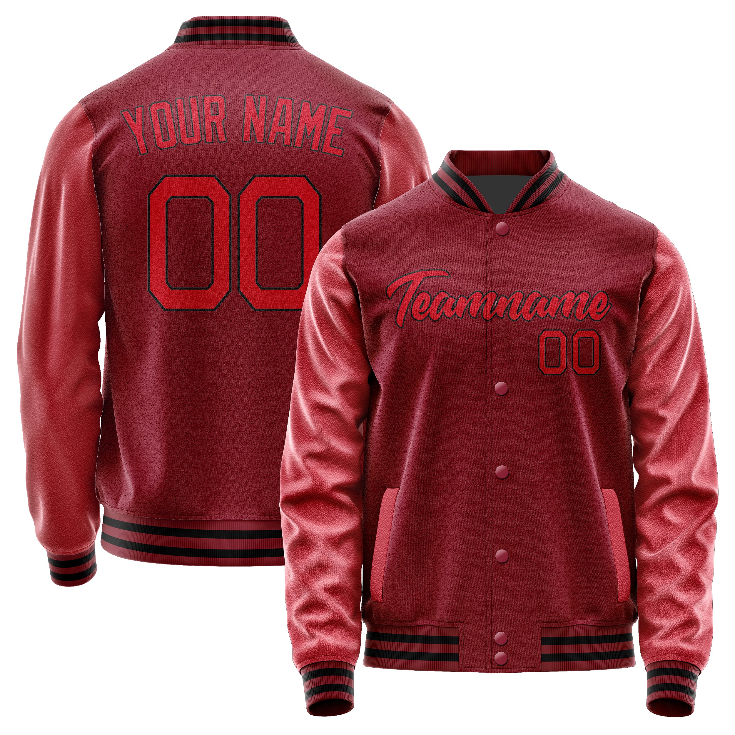 Maßgeschneidertes Karmesinrot Rot Jacke Ja1515141517B21714
