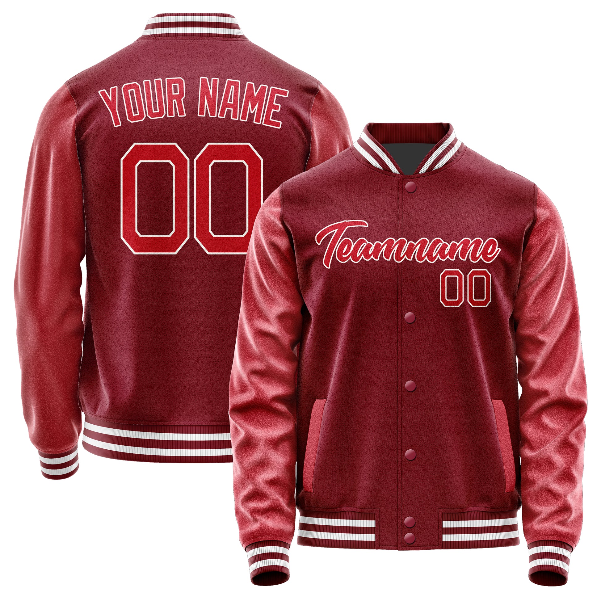 Maßgeschneidertes Karmesinrot Rot Jacke Ja1515141518B21814