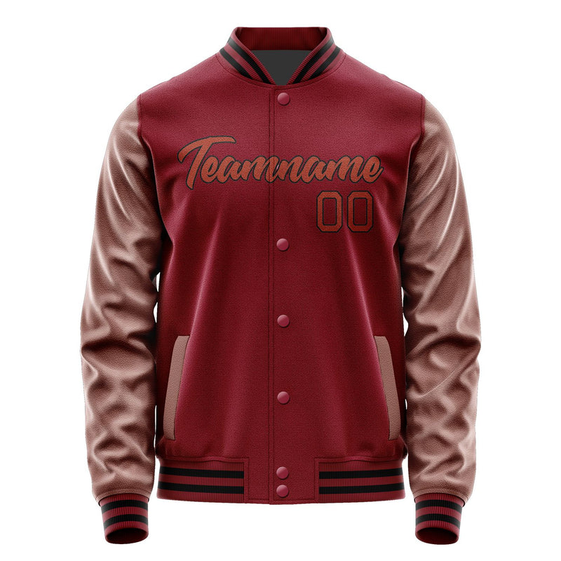 Maßgeschneidertes Karmesinrot Korallenrot Jacke Ja1515161517B21716
