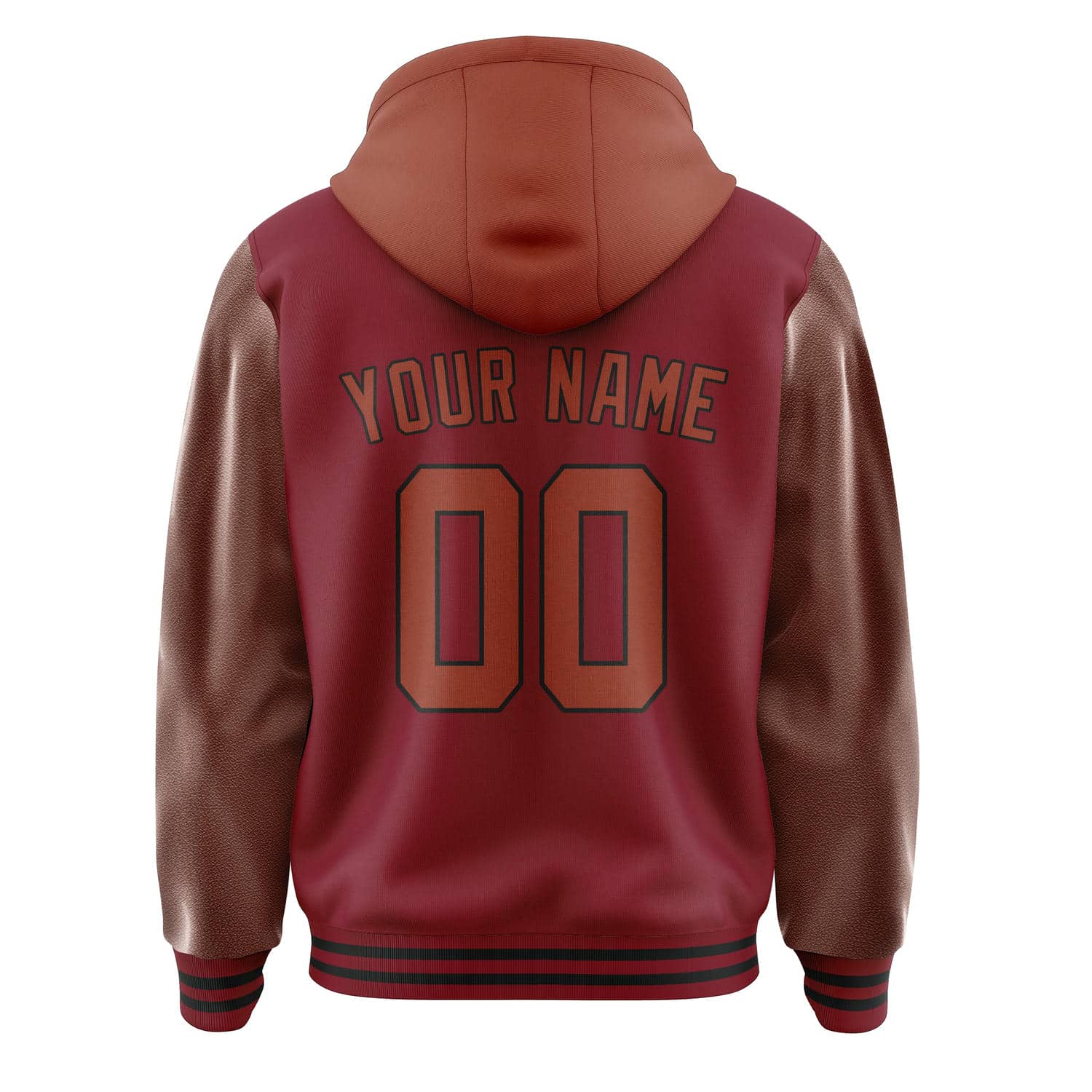Maßgeschneidertes Karmesinrot Korallenrot Jacke