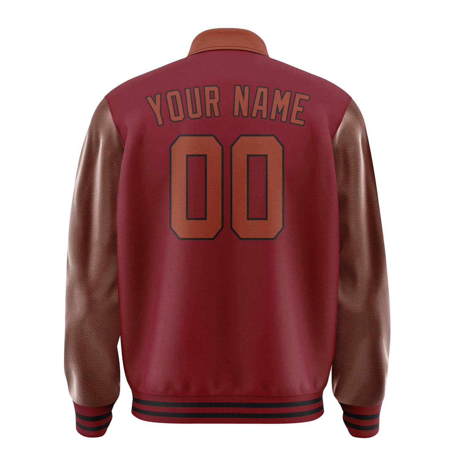 Maßgeschneidertes Karmesinrot Korallenrot Jacke