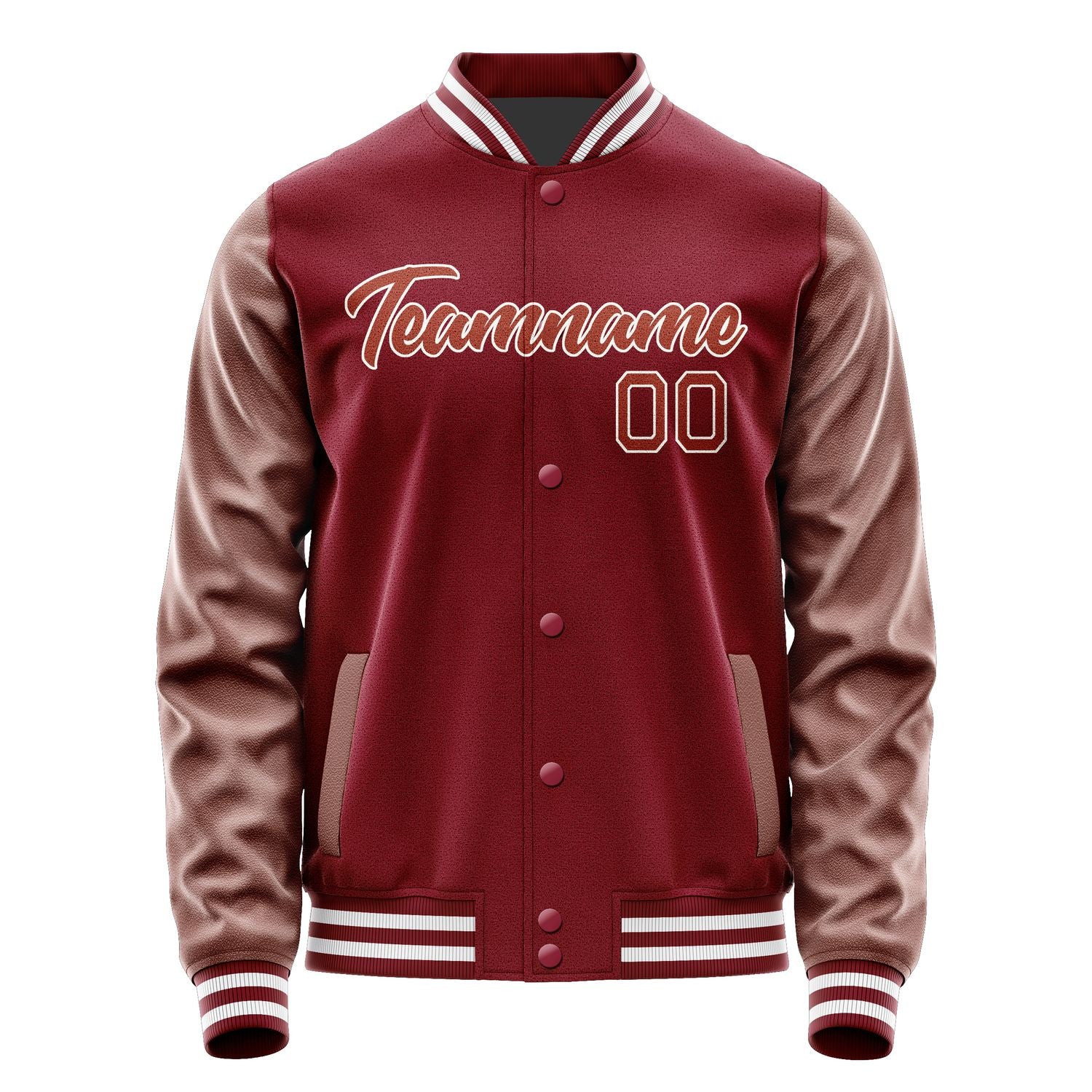 Maßgeschneidertes Karmesinrot Korallenrot Jacke Ja1515161518B21816