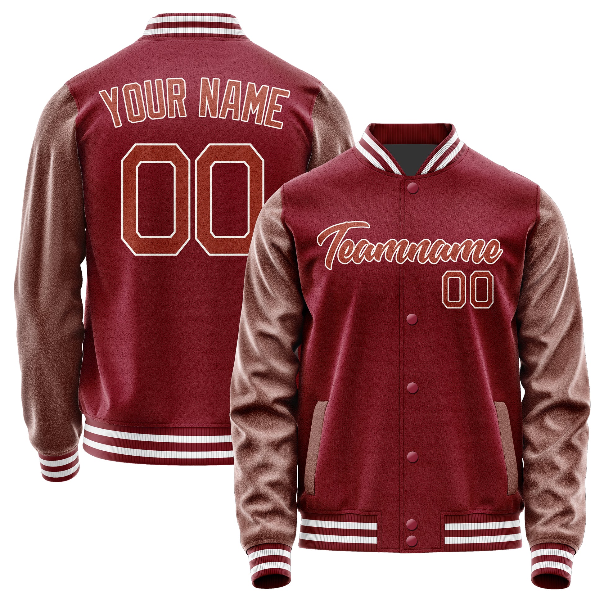 Maßgeschneidertes Karmesinrot Korallenrot Jacke Ja1515161518B21816