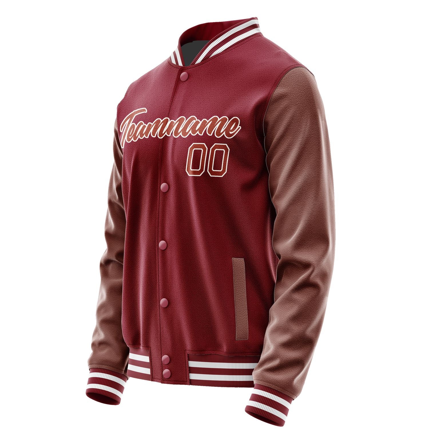 Maßgeschneidertes Karmesinrot Korallenrot Jacke Ja1515161518B21816