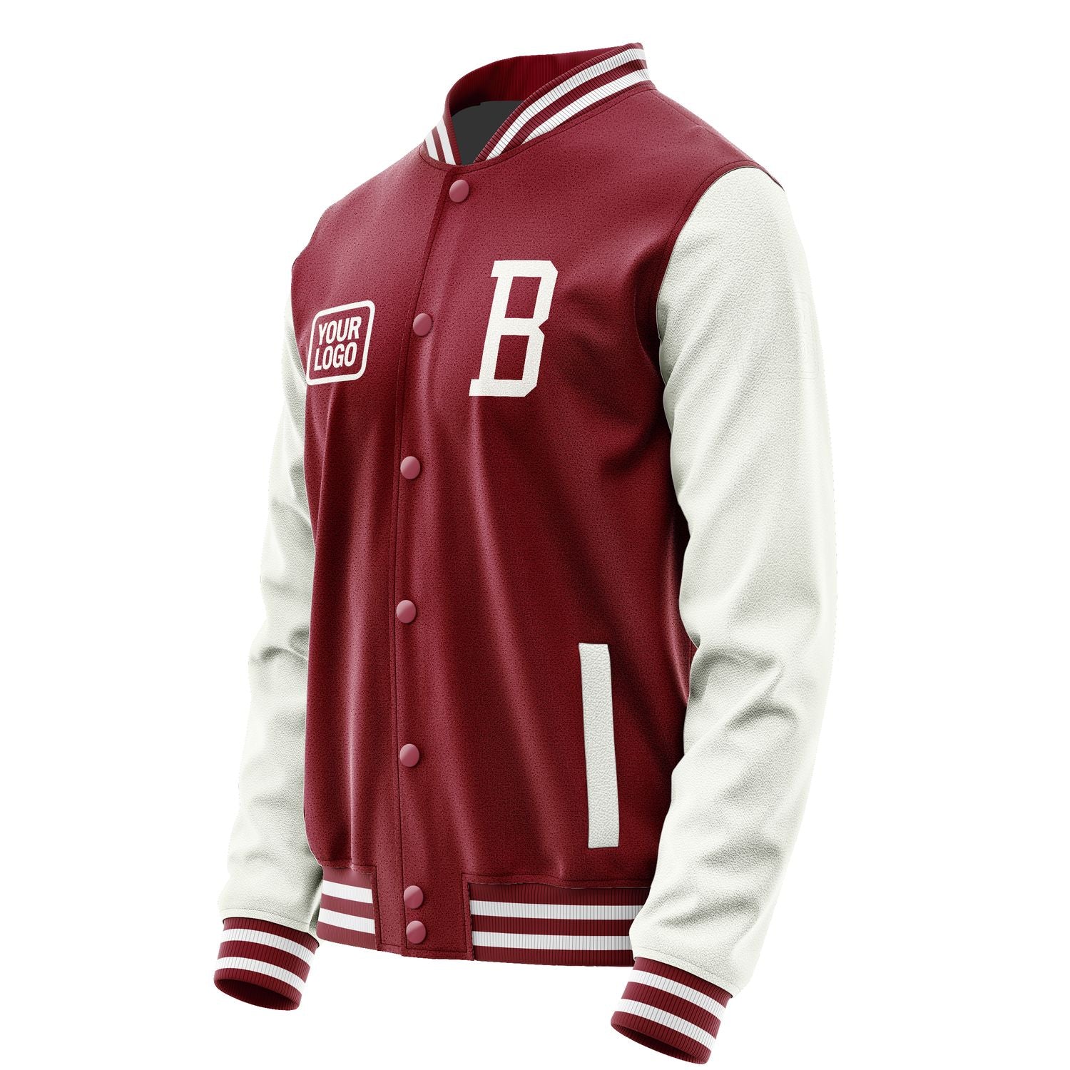 Maßgeschneidertes Karmesinrot Weiß Jacke JA151518151818181818