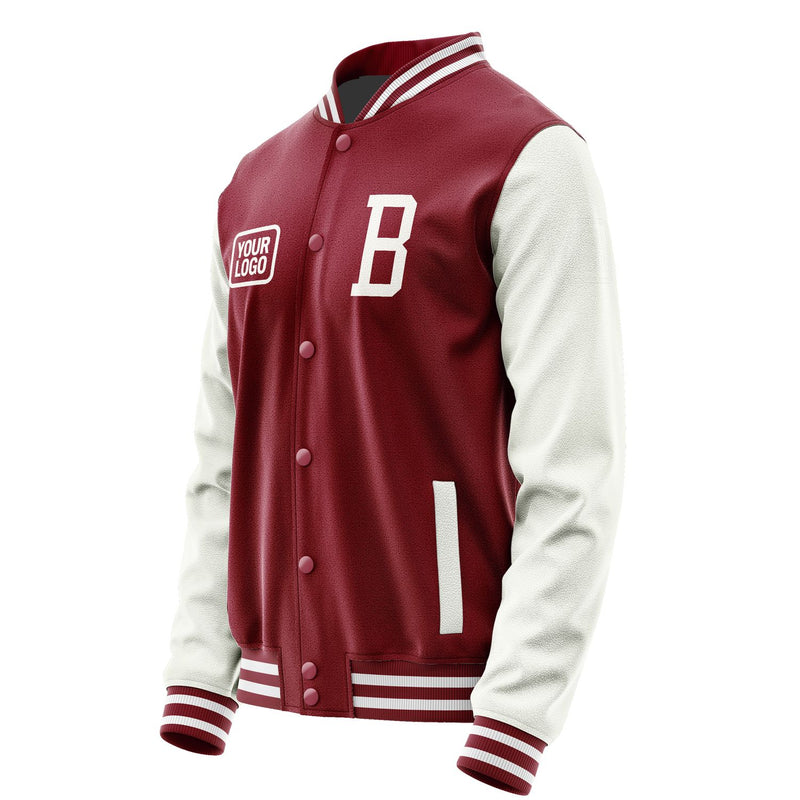 Maßgeschneidertes Karmesinrot Weiß Jacke JA151518151818181818