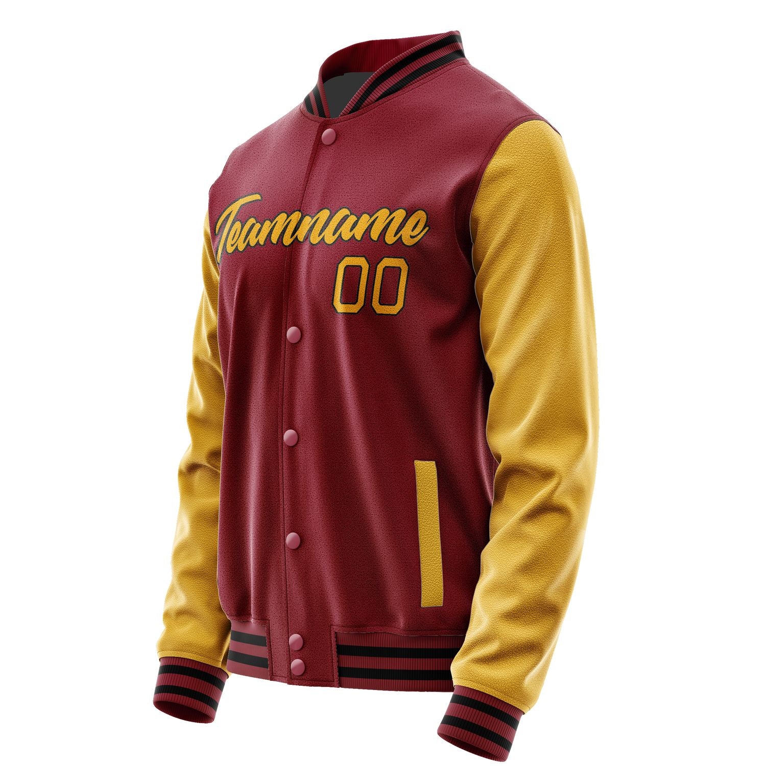 Maßgeschneidertes Karmesinrot Gelb Jacke Ja1515191517B21719