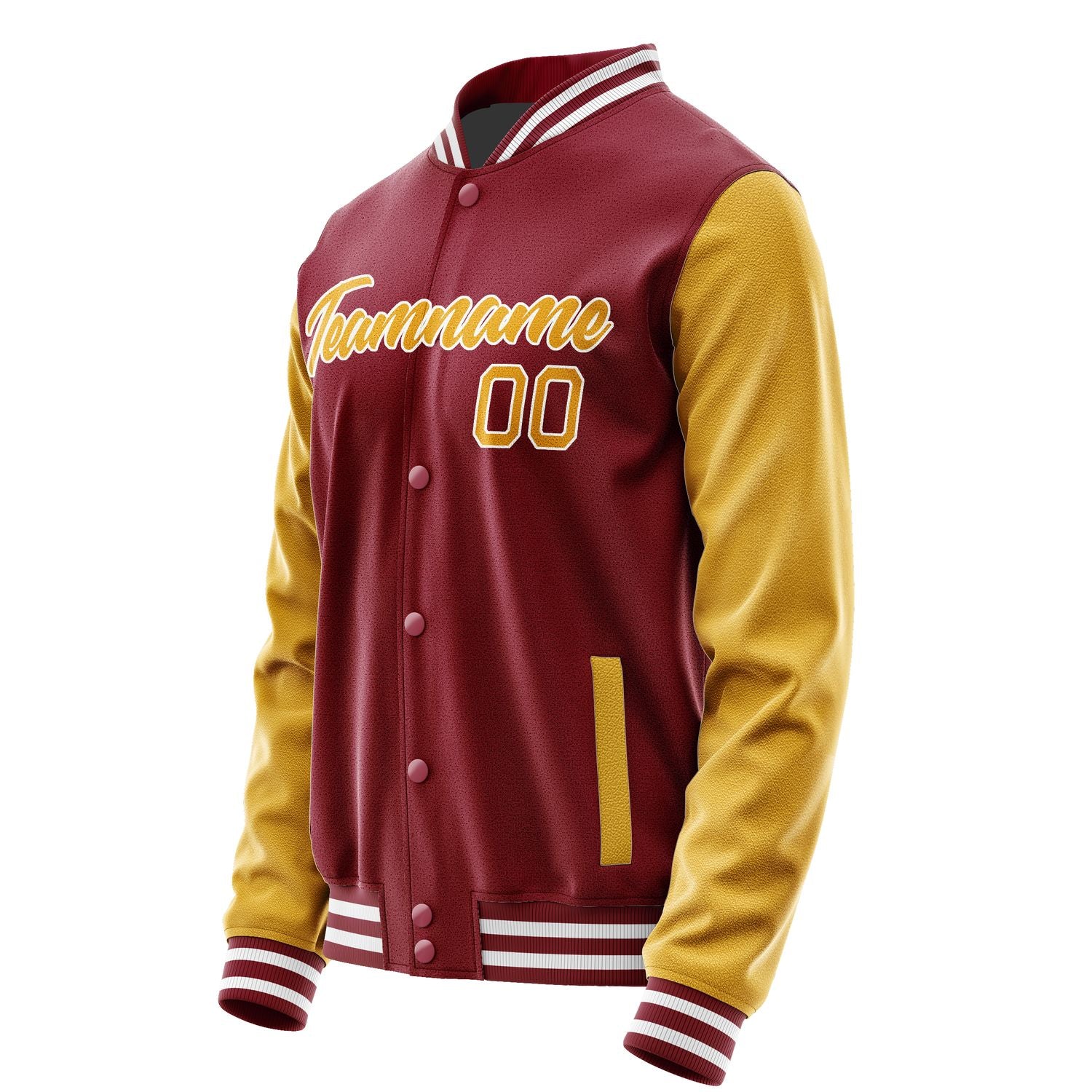 Maßgeschneidertes Karmesinrot Gelb Jacke Ja1515191518B21819