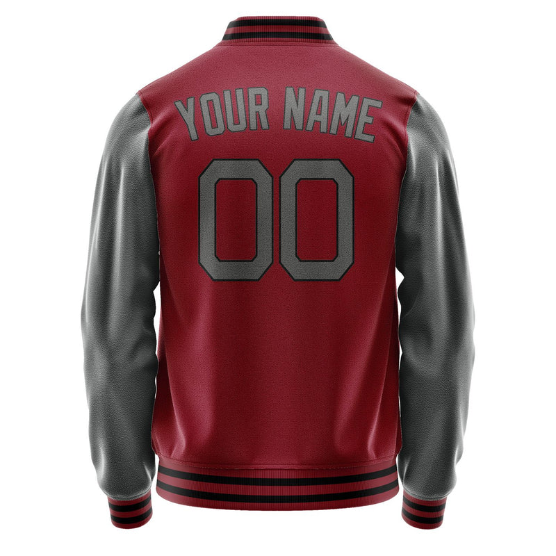 Maßgeschneidertes Karmesinrot Dunkelgrau Jacke Ja1515201517B21720