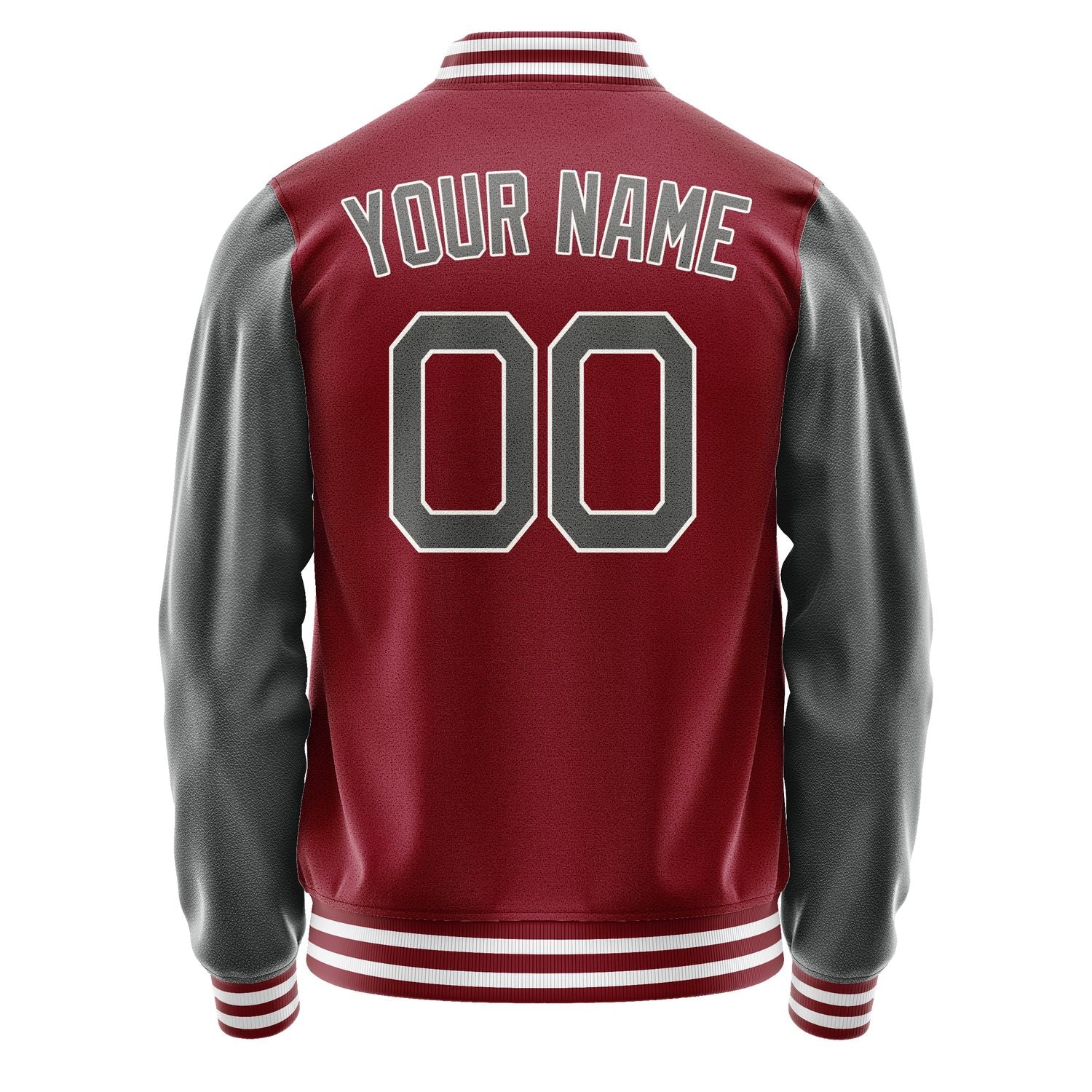 Maßgeschneidertes Karmesinrot Dunkelgrau Jacke Ja1515201518B21820