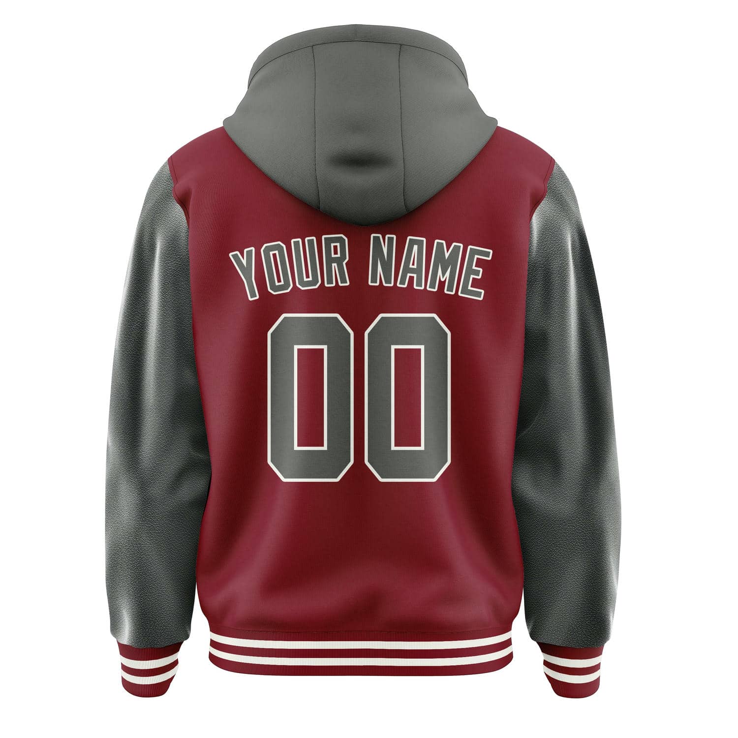 Maßgeschneidertes Karmesinrot Dunkelgrau Jacke
