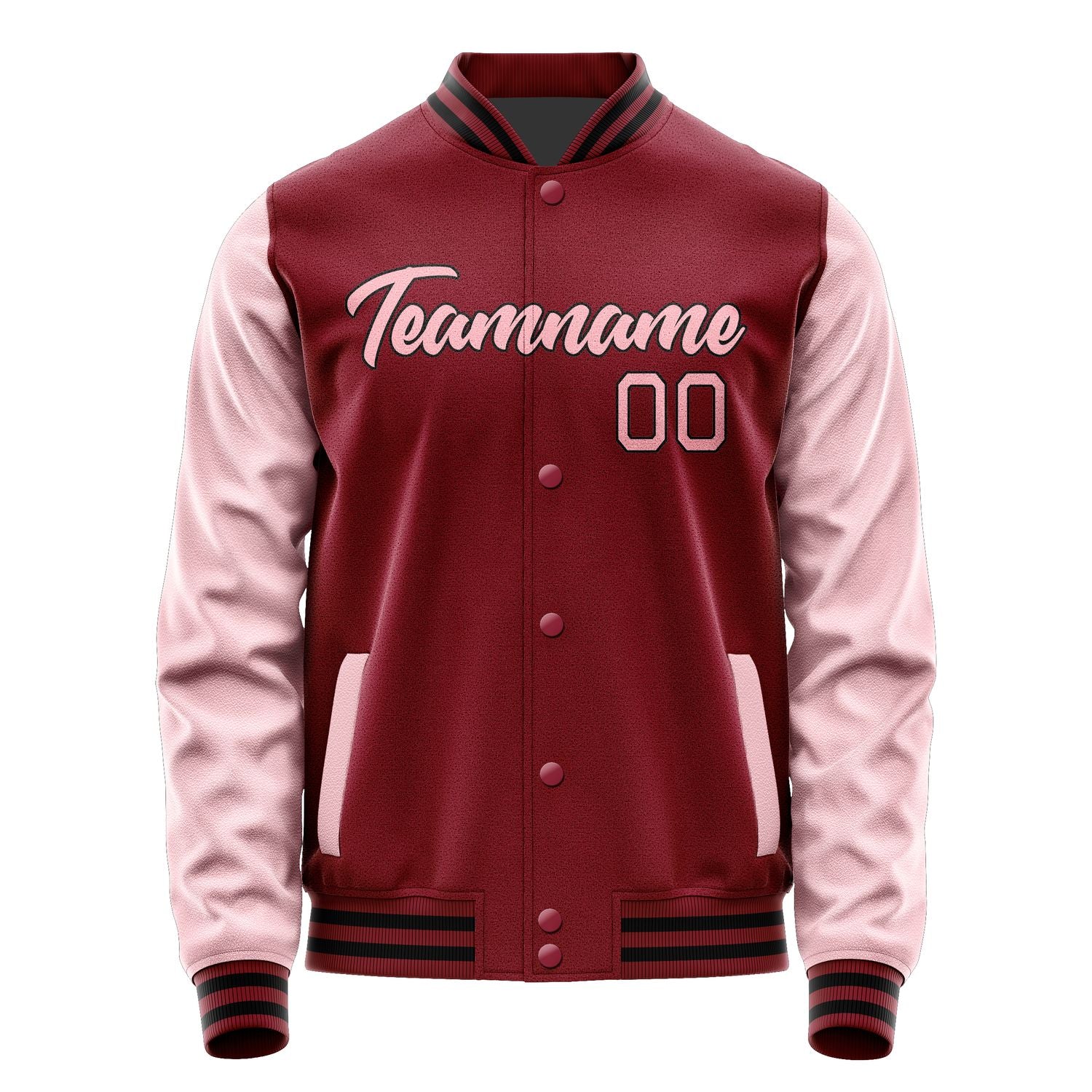 Maßgeschneidertes Karmesinrot Rosa Jacke Ja1515211517B21721