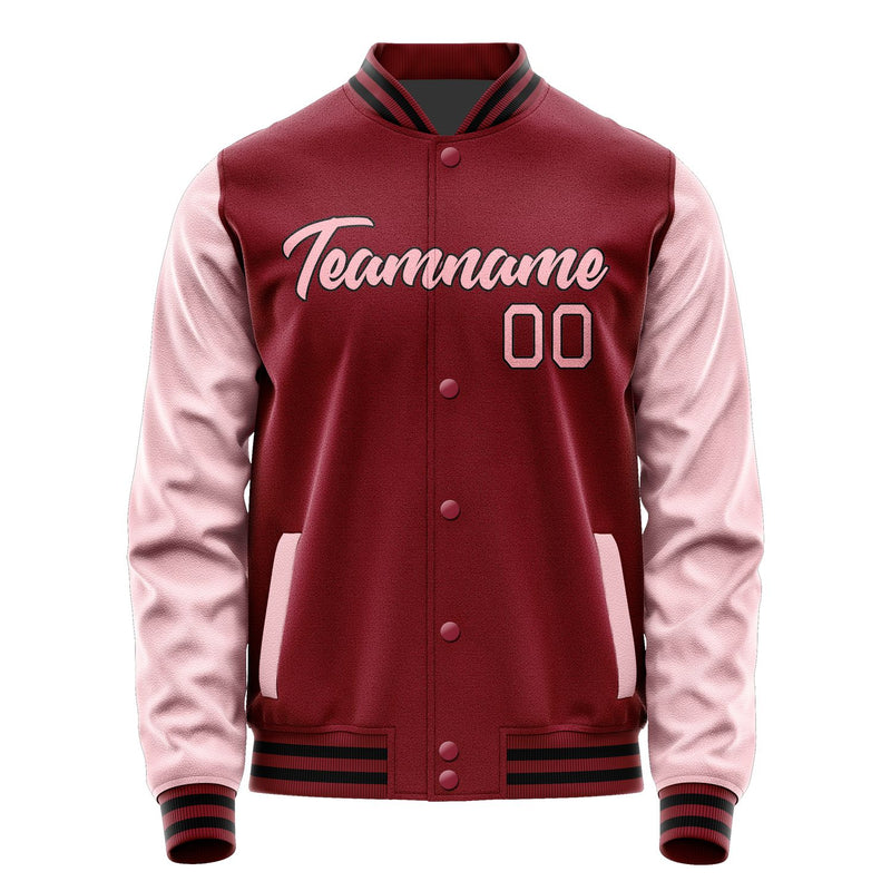 Maßgeschneidertes Karmesinrot Rosa Jacke Ja1515211517B21721