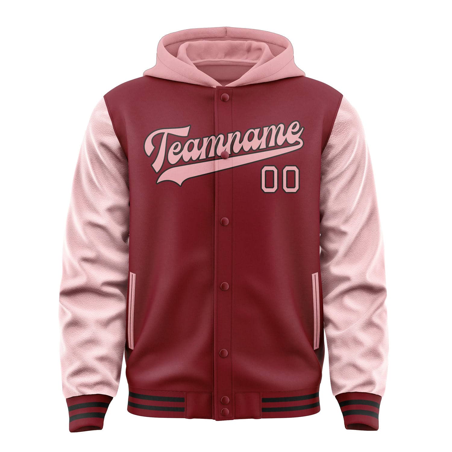 Maßgeschneidertes Karmesinrot Rosa Jacke