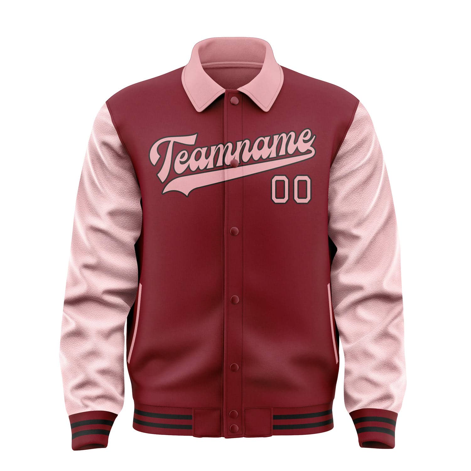Maßgeschneidertes Karmesinrot Rosa Jacke