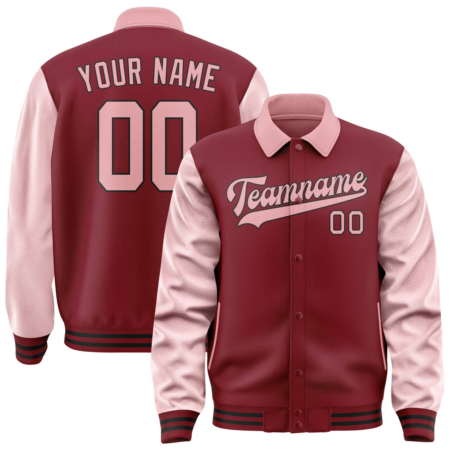 Maßgeschneidertes Karmesinrot Rosa Jacke JA151521151717212117