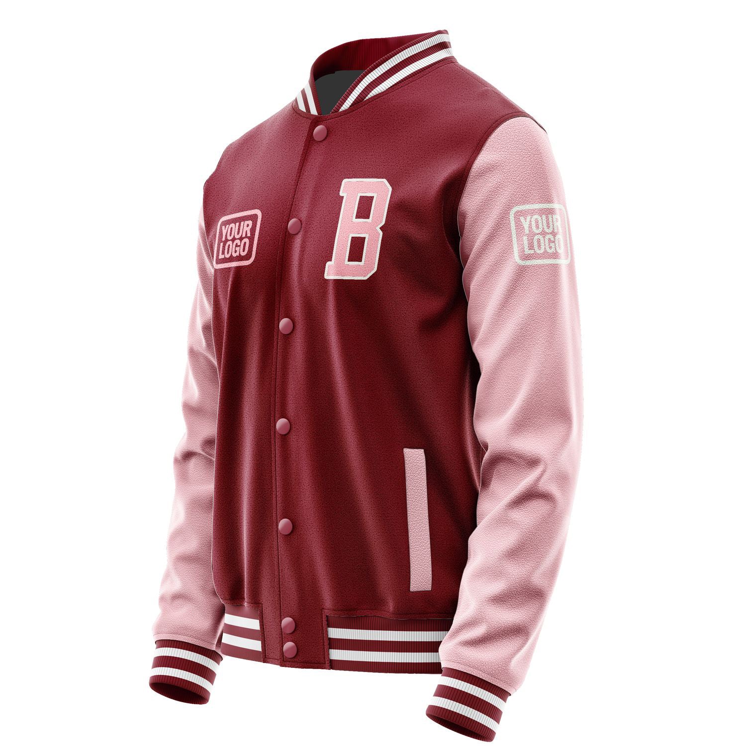 Maßgeschneidertes Karmesinrot Rosa Jacke JA151521151818212118