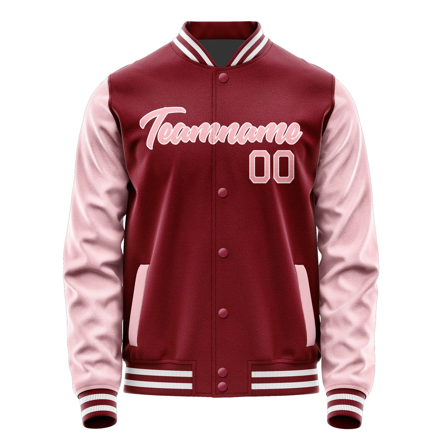 Maßgeschneidertes Karmesinrot Rosa Jacke Ja1515211518B21821