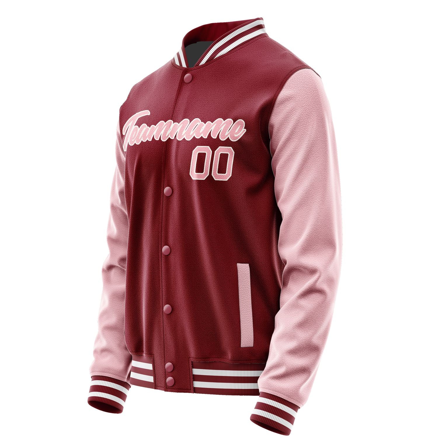Maßgeschneidertes Karmesinrot Rosa Jacke Ja1515211518B21821