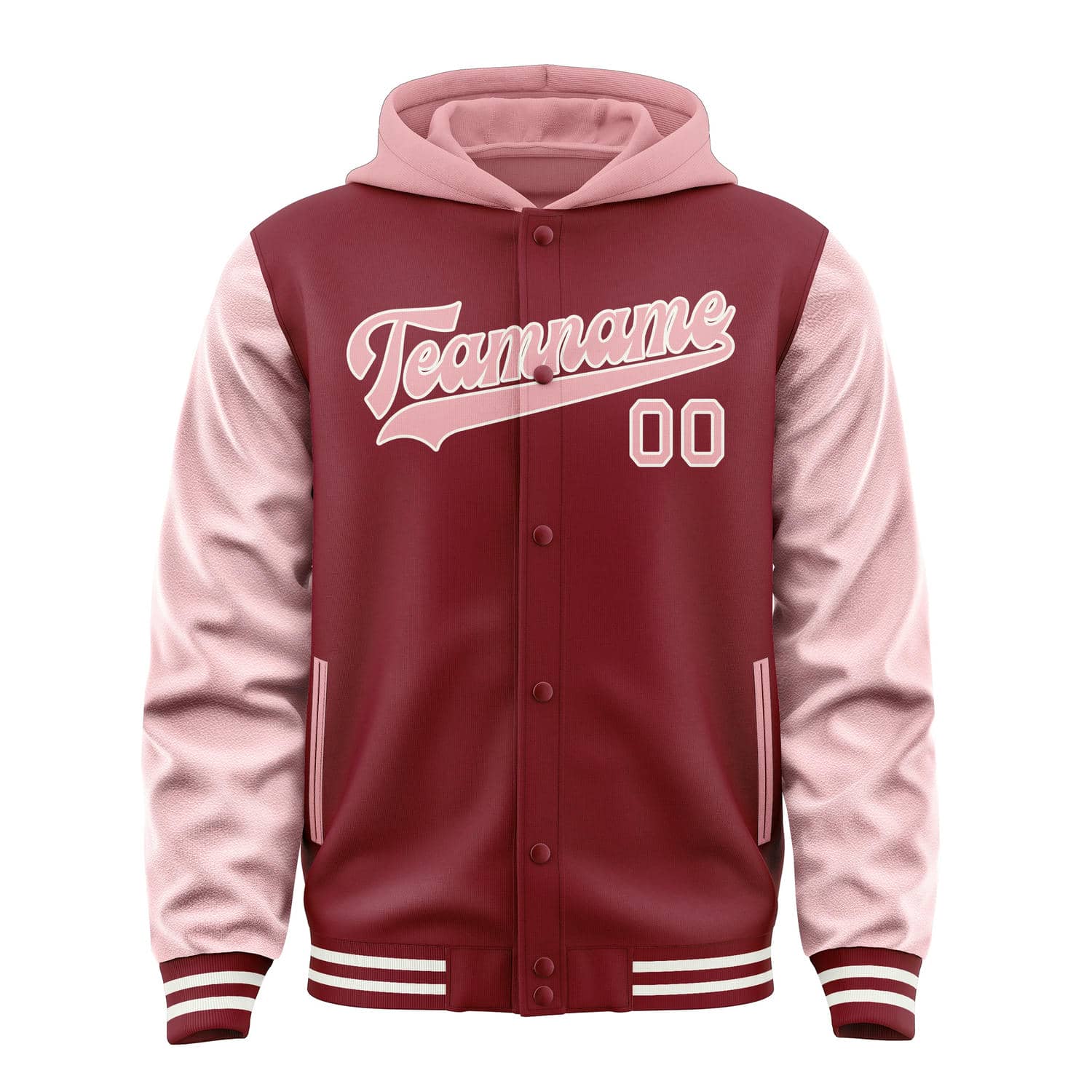 Maßgeschneidertes Karmesinrot Rosa Jacke