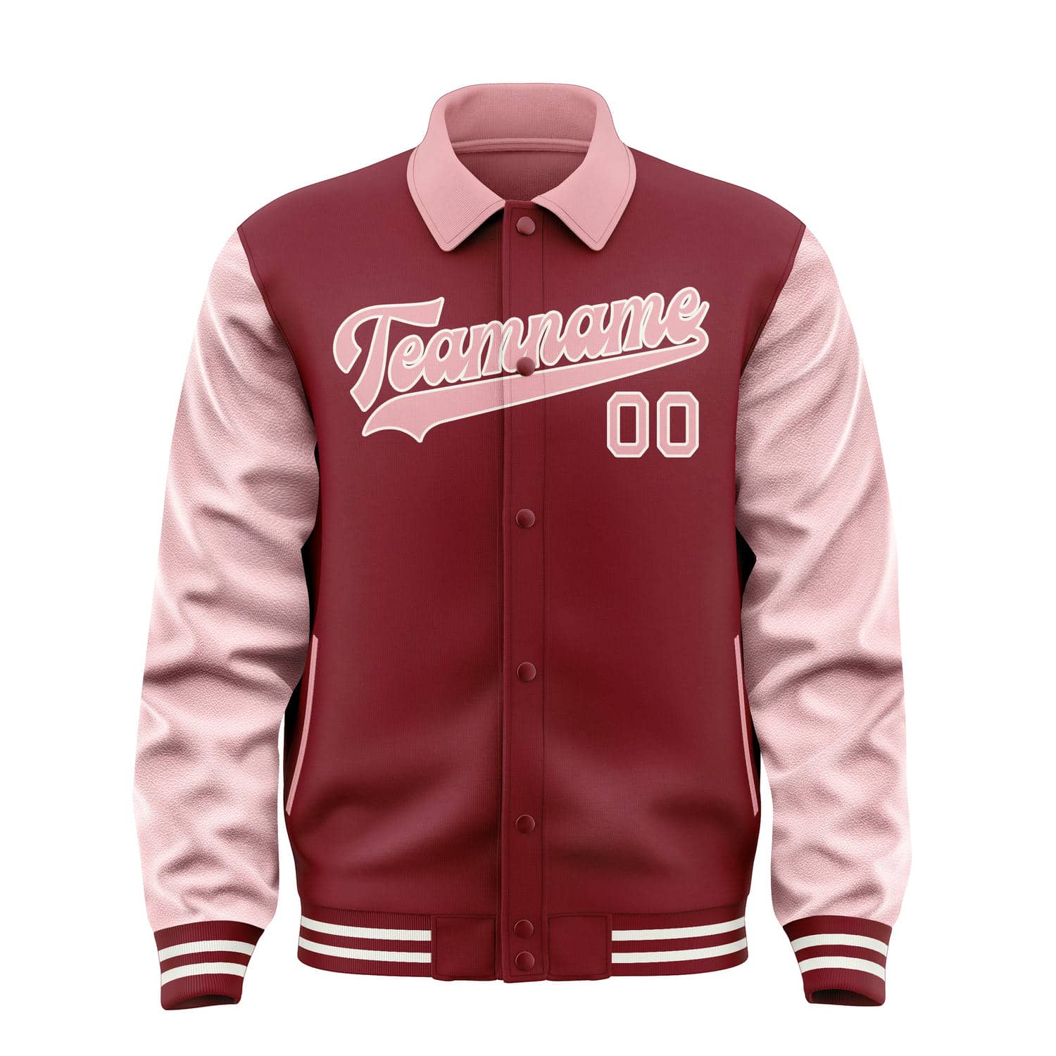 Maßgeschneidertes Karmesinrot Rosa Jacke