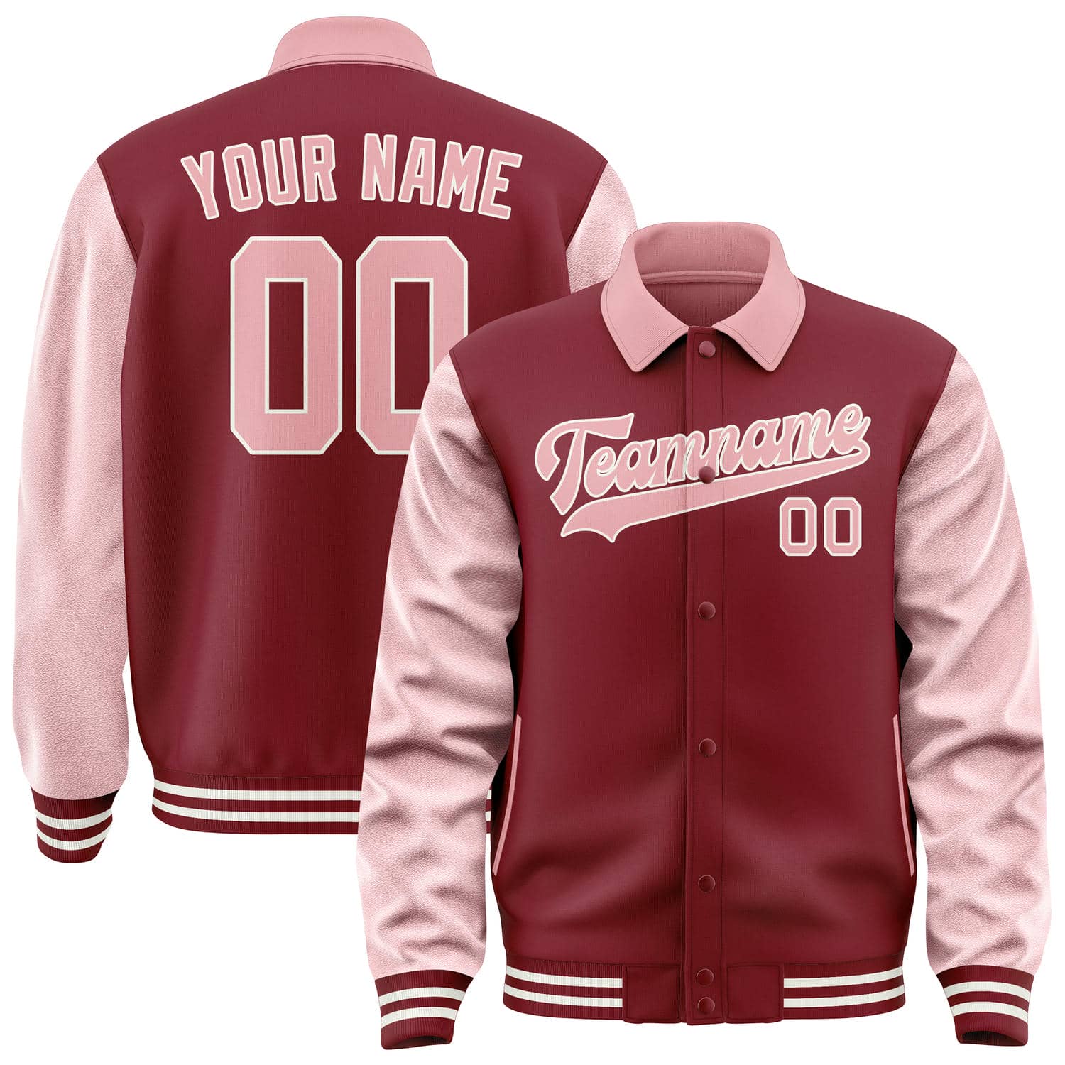 Maßgeschneidertes Karmesinrot Rosa Jacke JA151521151818212118