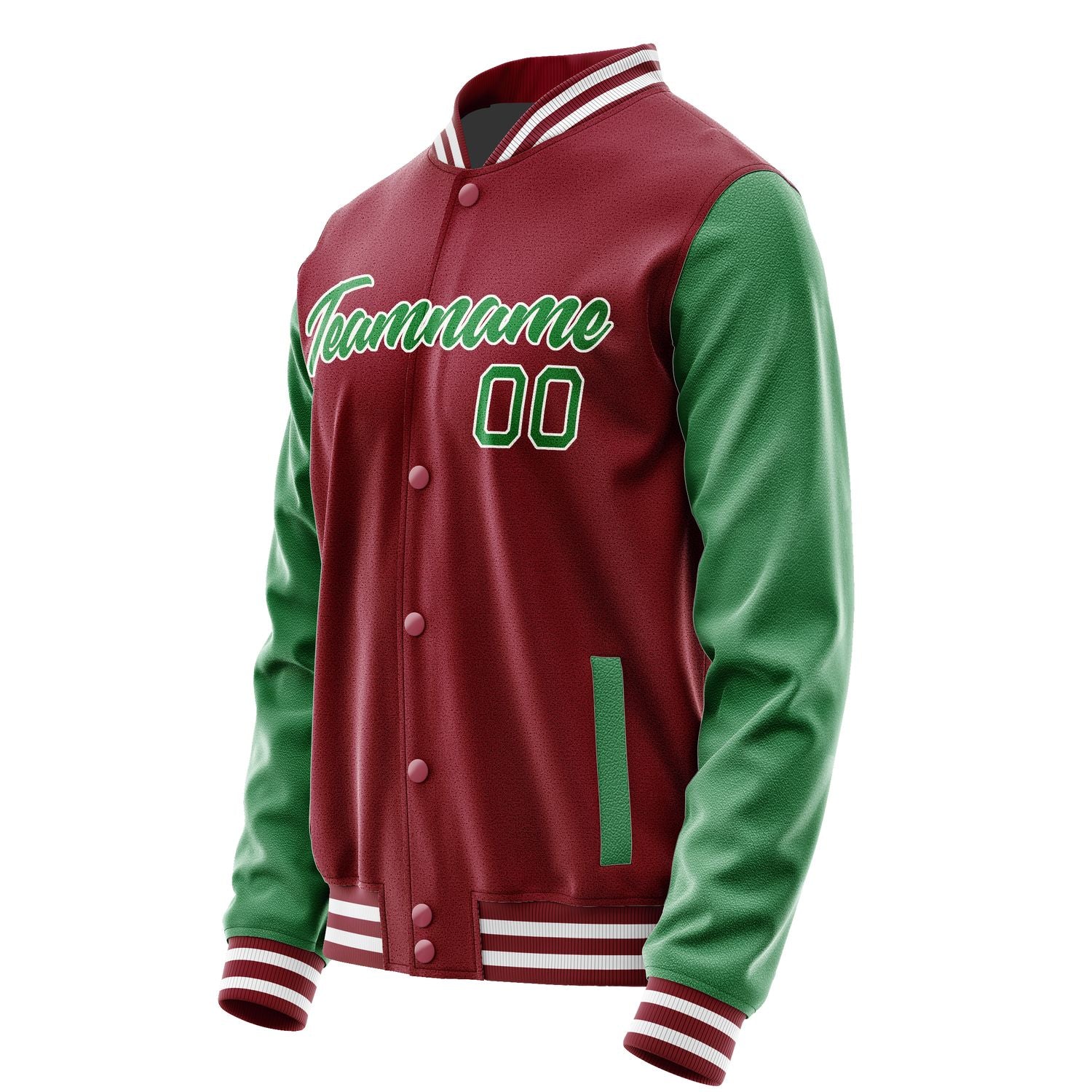 Maßgeschneidertes Karmesinrot Smaragdgrün Jacke Ja1515241518B21824