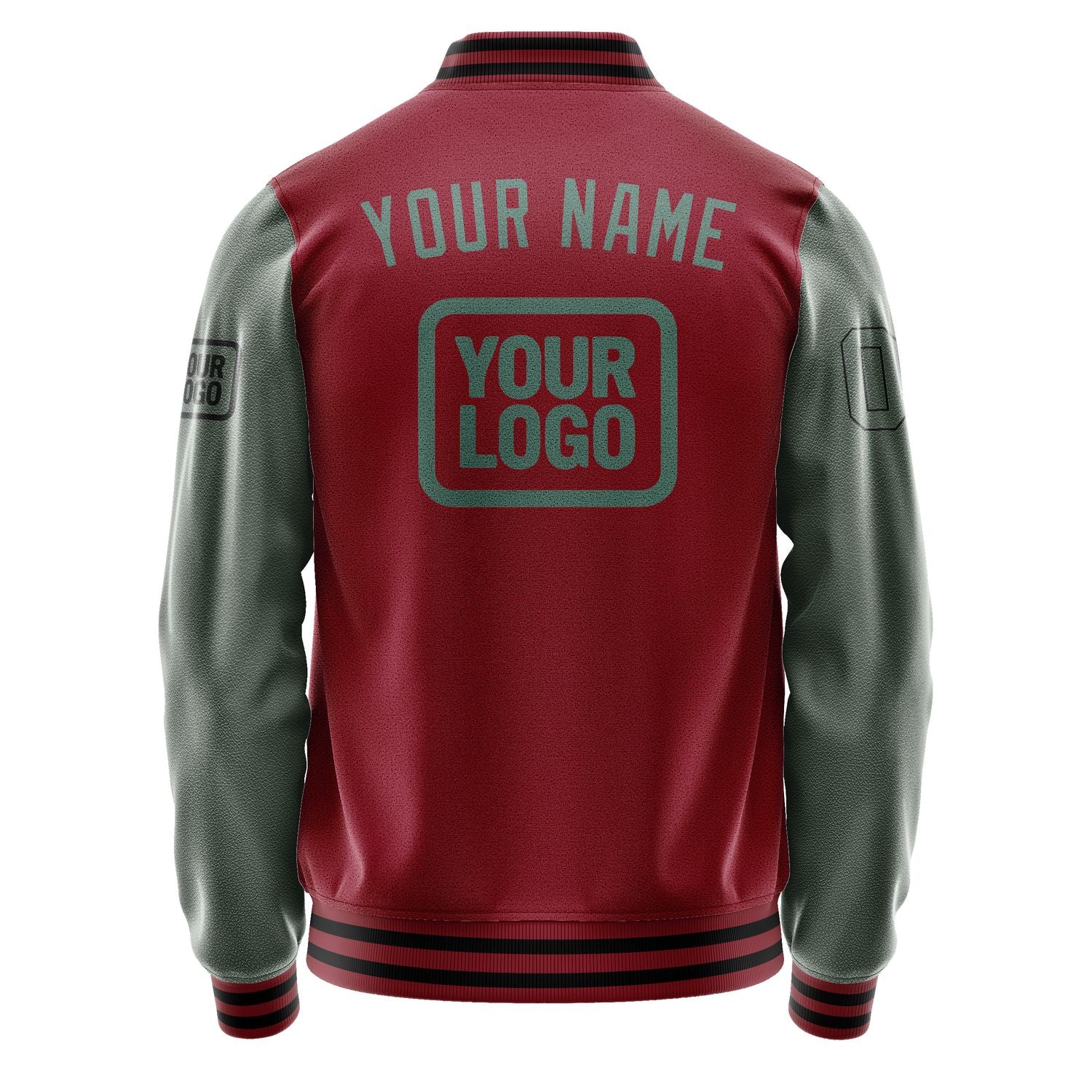 Maßgeschneidertes Karmesinrot Blaugrün Jacke JA151527151717272717