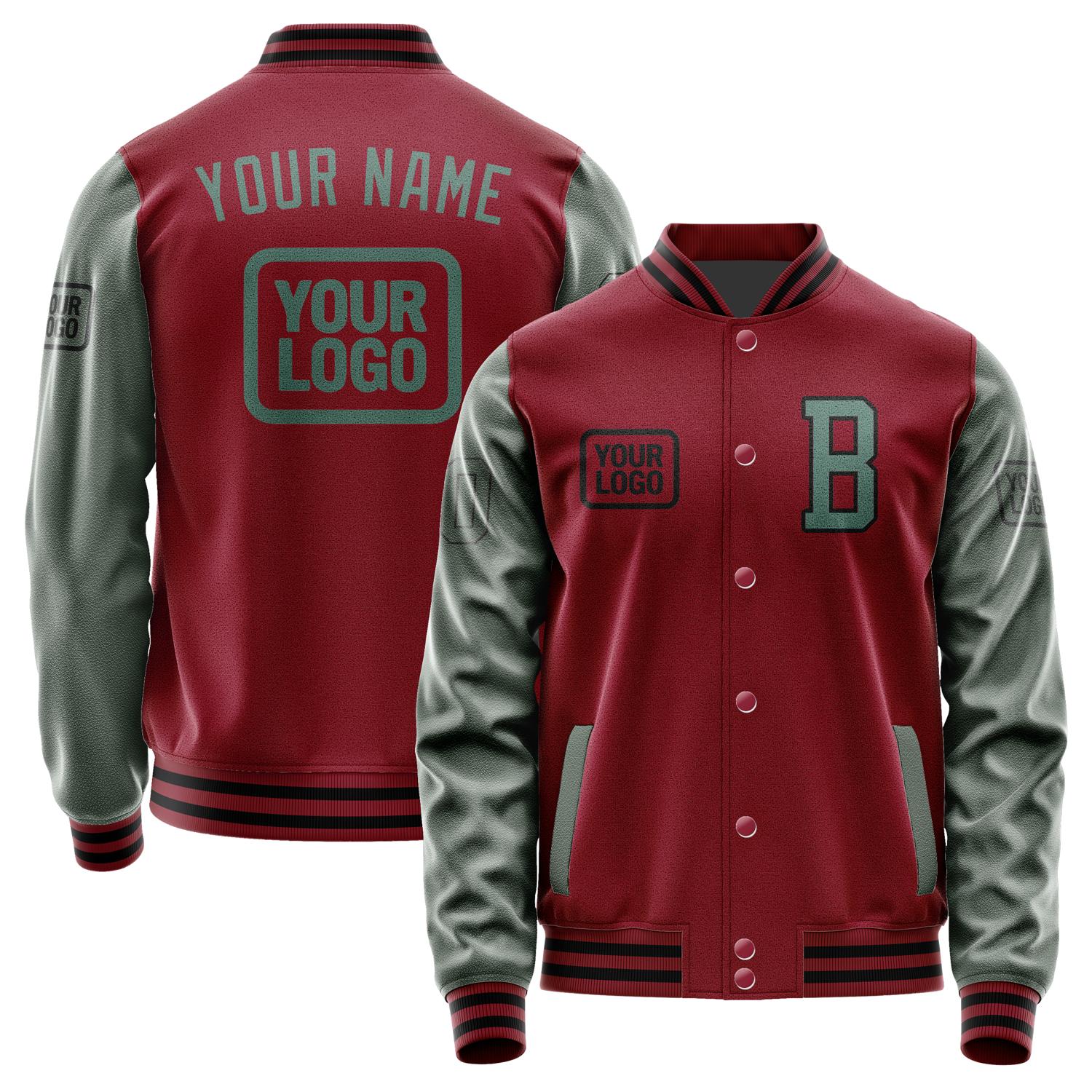 Maßgeschneidertes Karmesinrot Blaugrün Jacke JA151527151717272717