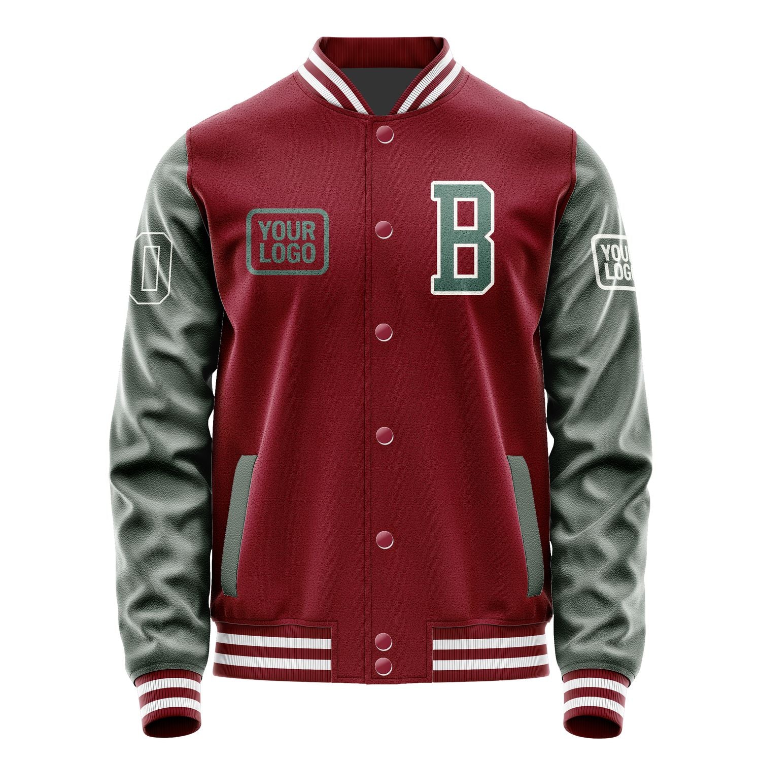 Maßgeschneidertes Karmesinrot Blaugrün Jacke JA151527151818272718