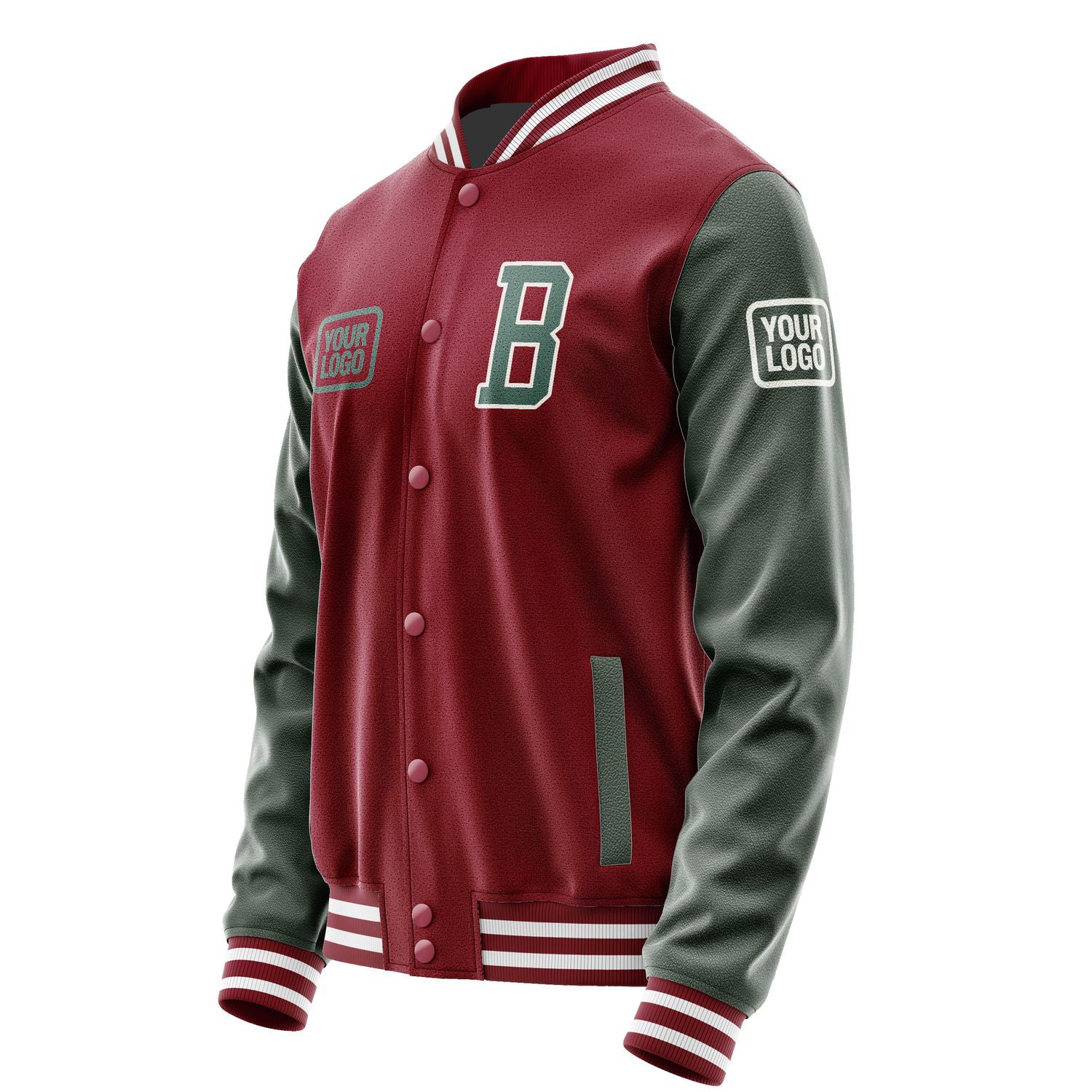Maßgeschneidertes Karmesinrot Blaugrün Jacke JA151527151818272718