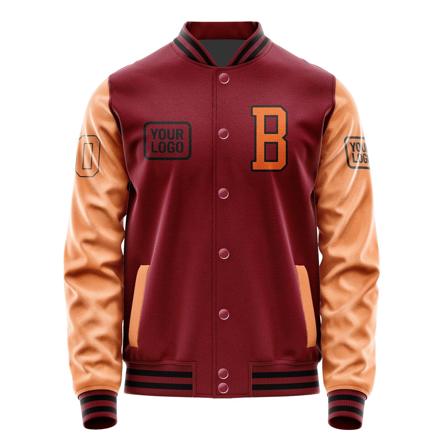 Maßgeschneidertes Karmesinrot Orange Jacke JA151528151717282817