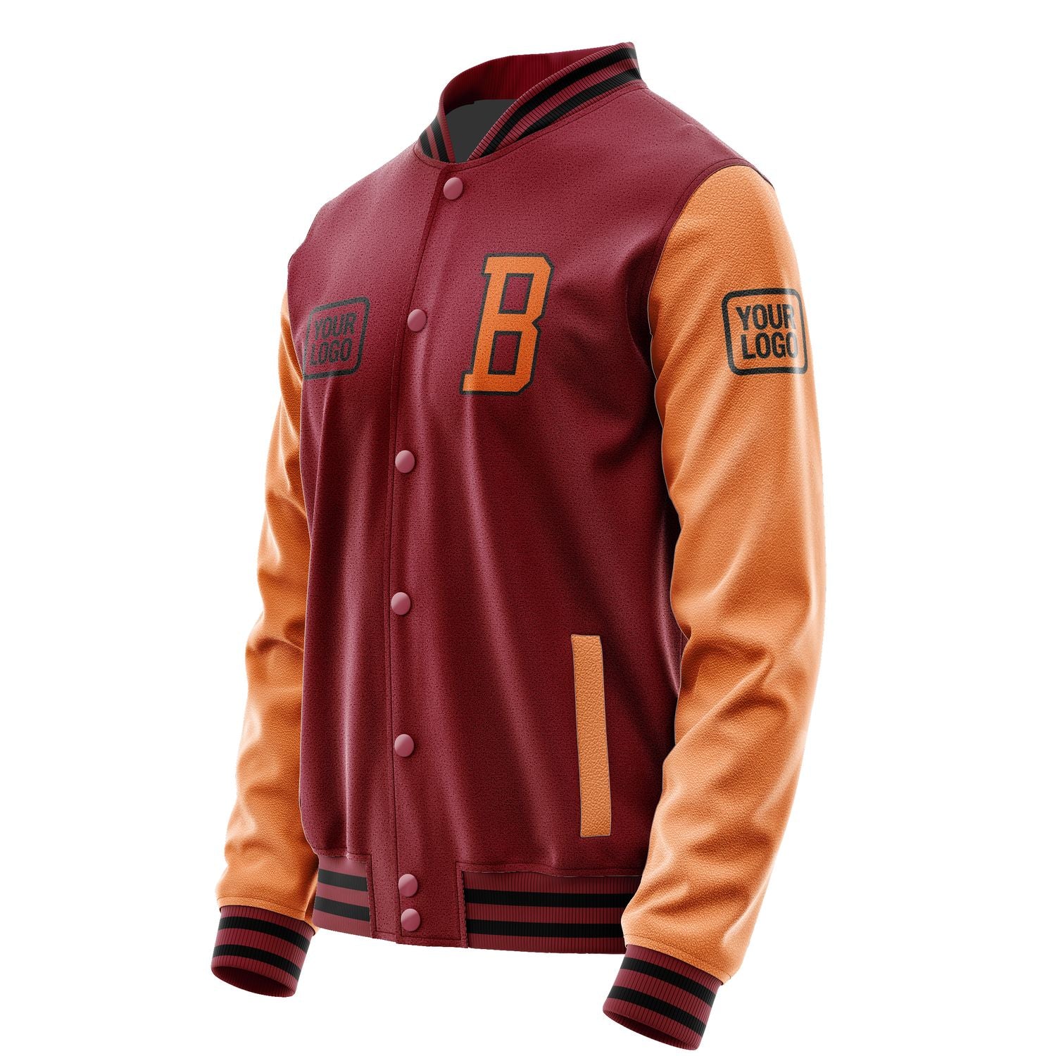 Maßgeschneidertes Karmesinrot Orange Jacke JA151528151717282817