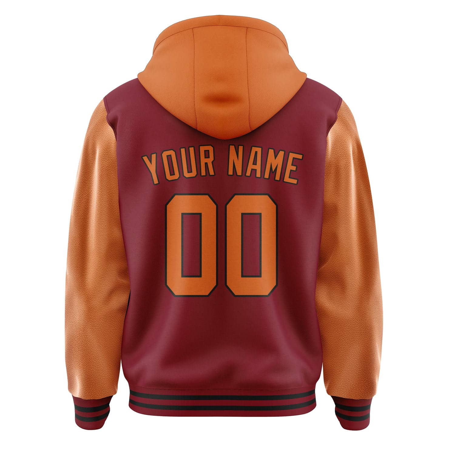 Maßgeschneidertes Karmesinrot Orange Jacke