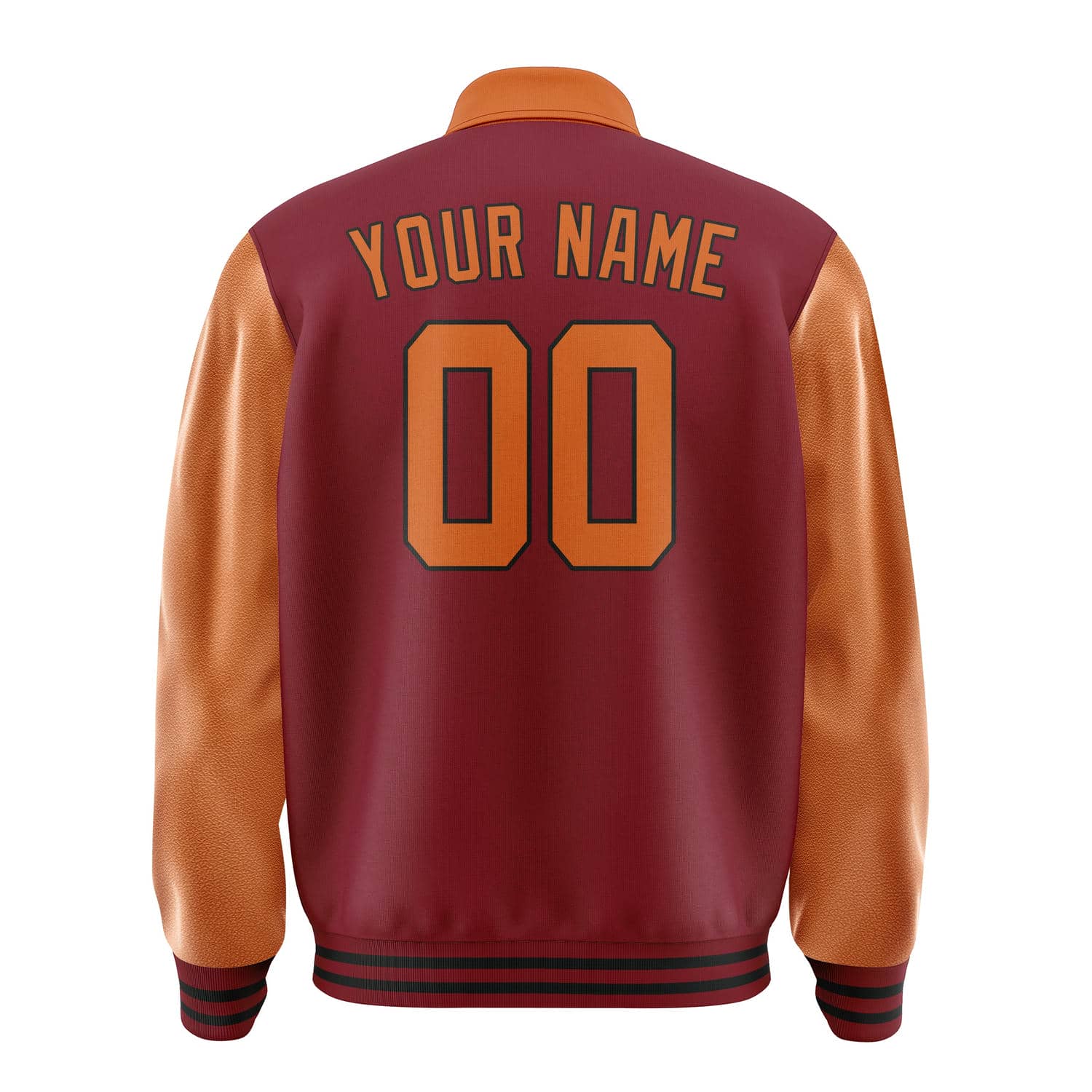 Maßgeschneidertes Karmesinrot Orange Jacke
