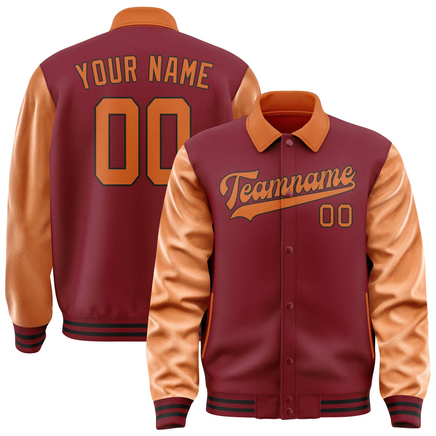 Maßgeschneidertes Karmesinrot Orange Jacke JA151528151717282817