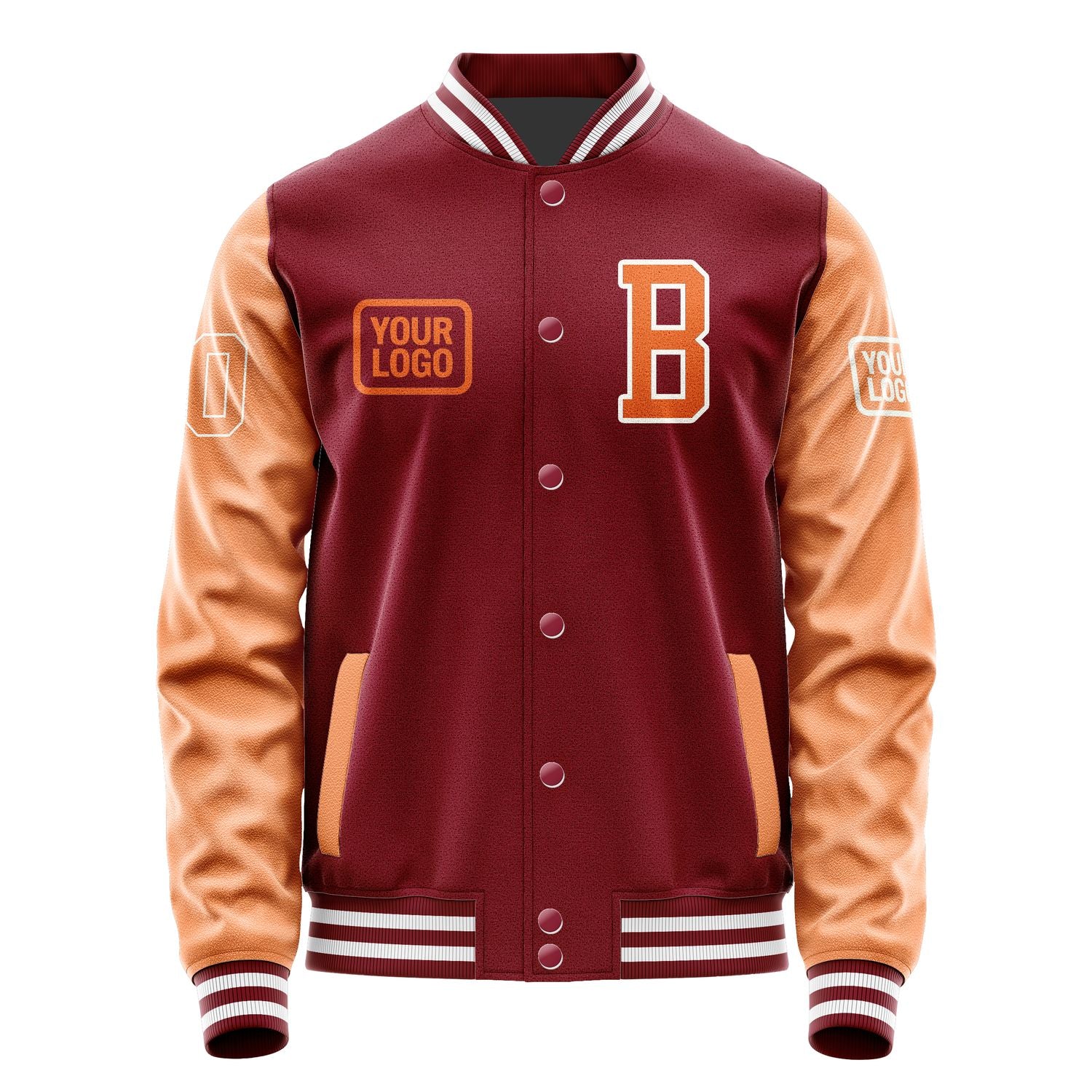 Maßgeschneidertes Karmesinrot Orange Jacke JA151528151818282818