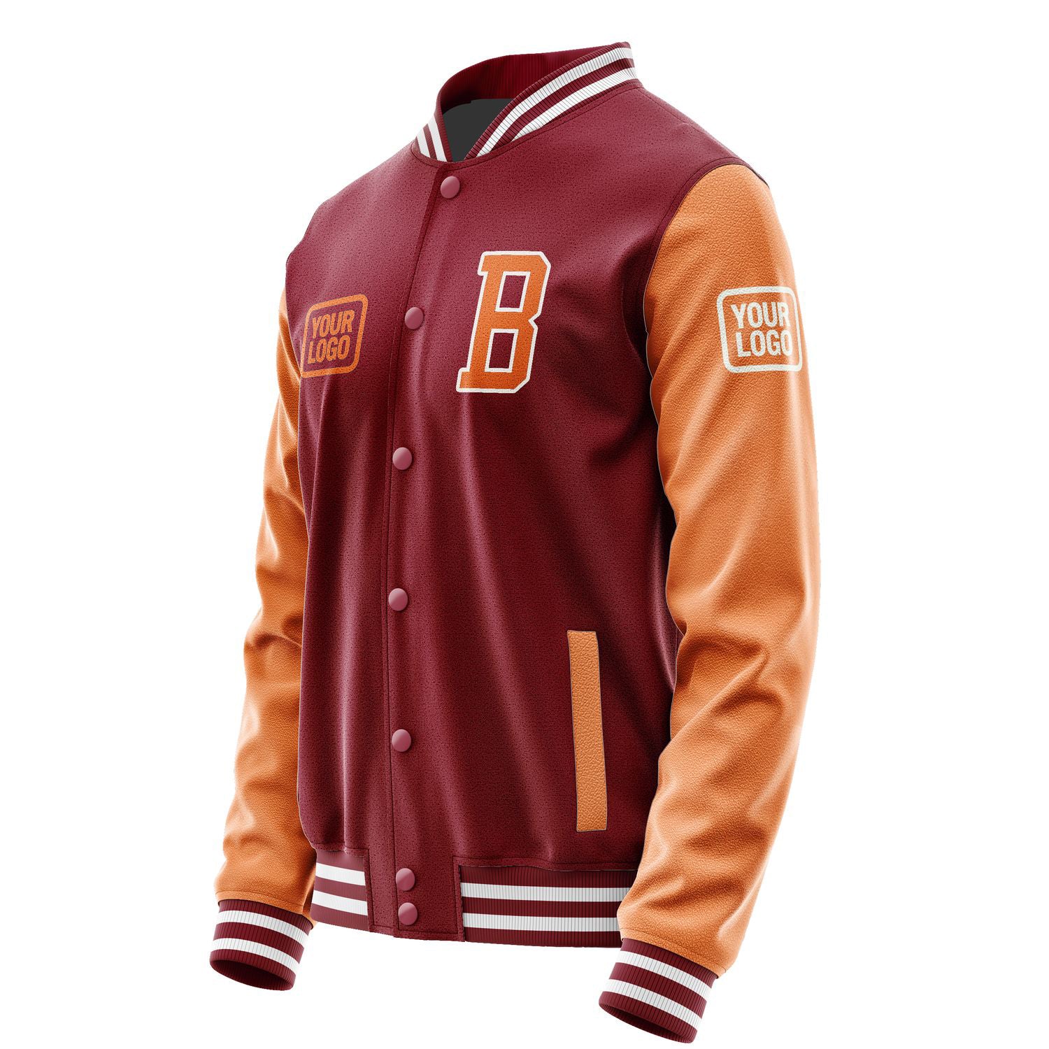 Maßgeschneidertes Karmesinrot Orange Jacke JA151528151818282818