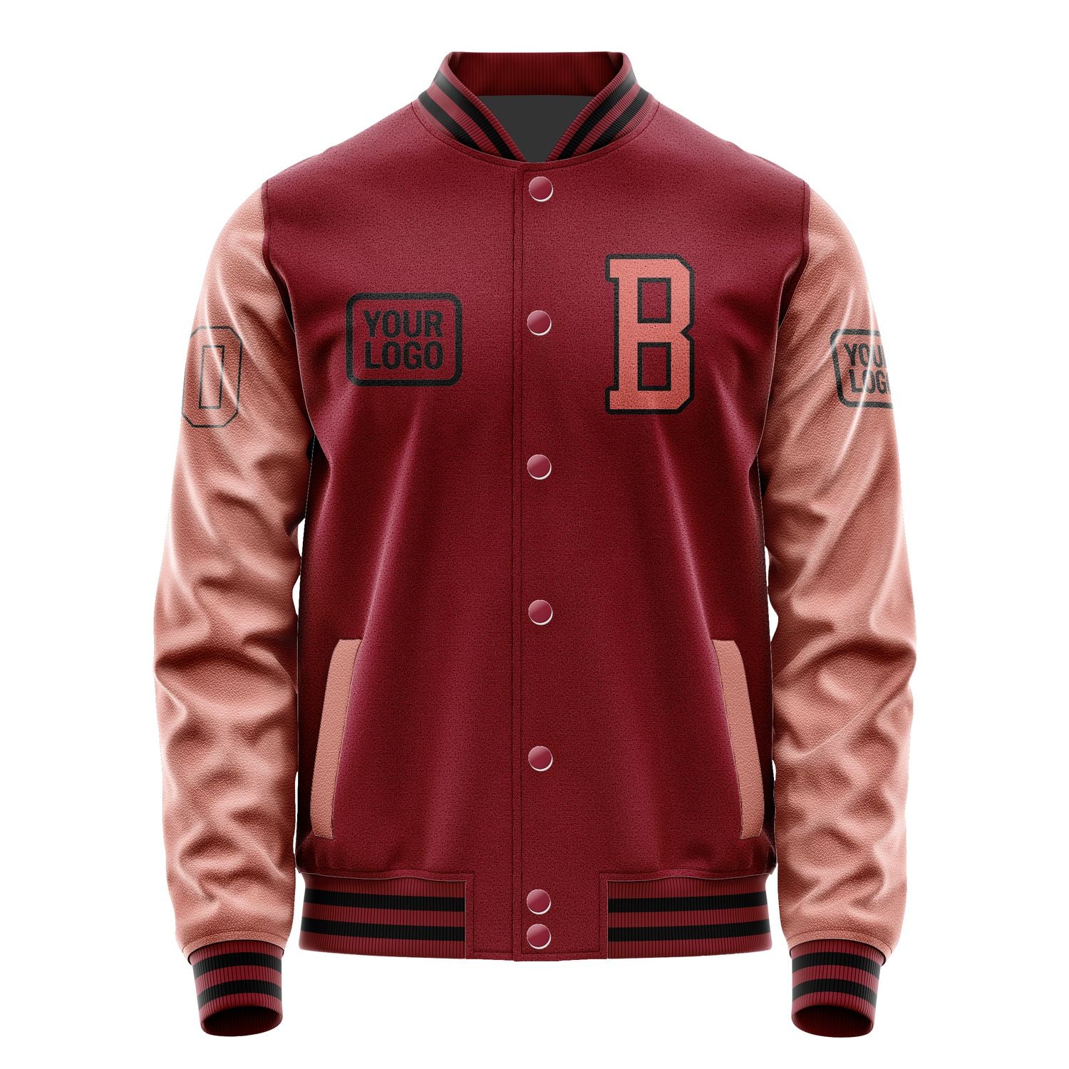 Maßgeschneidertes Karmesinrot Kupferrose Jacke JA151529151717292917