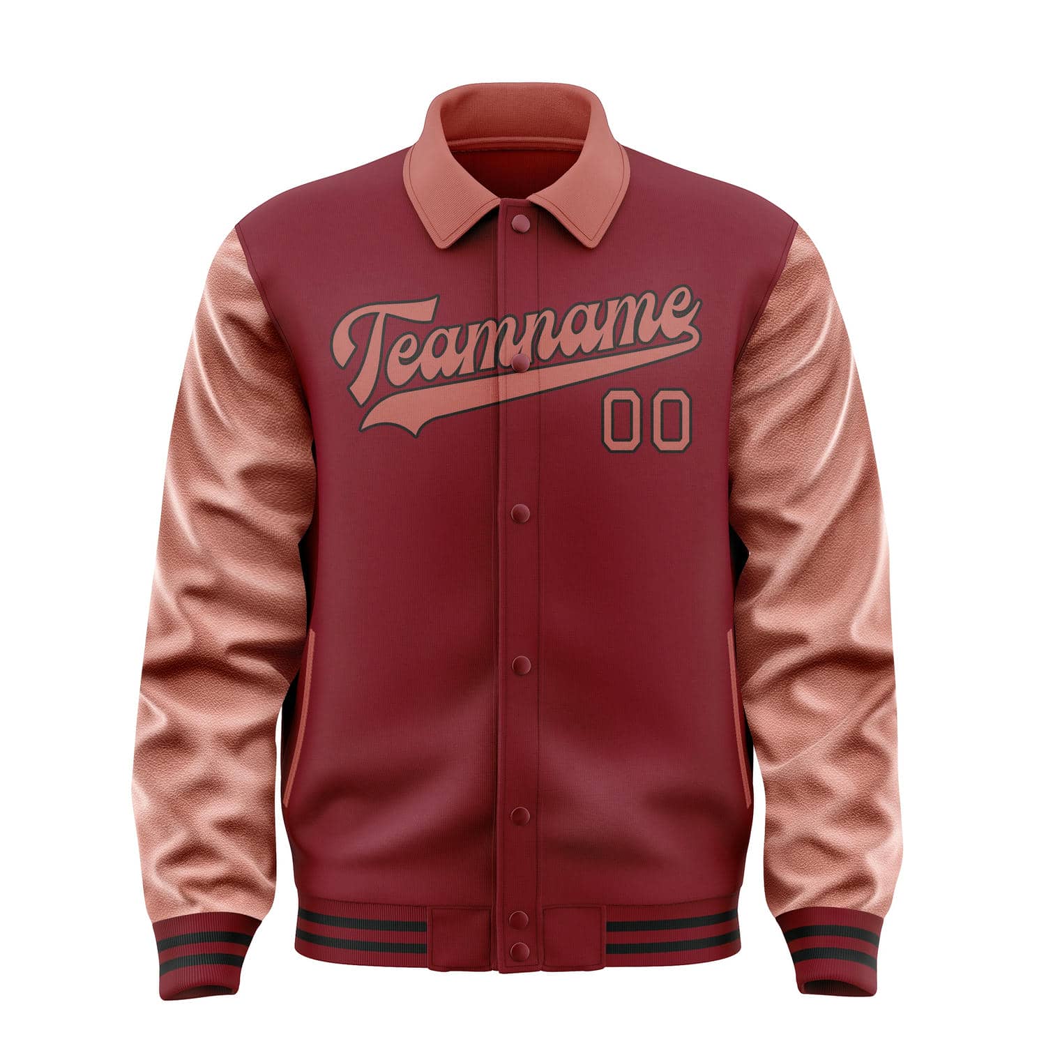 Maßgeschneidertes Karmesinrot Kupferrose Jacke