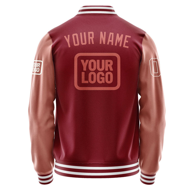 Maßgeschneidertes Karmesinrot Kupferrose Jacke JA151529151818292918